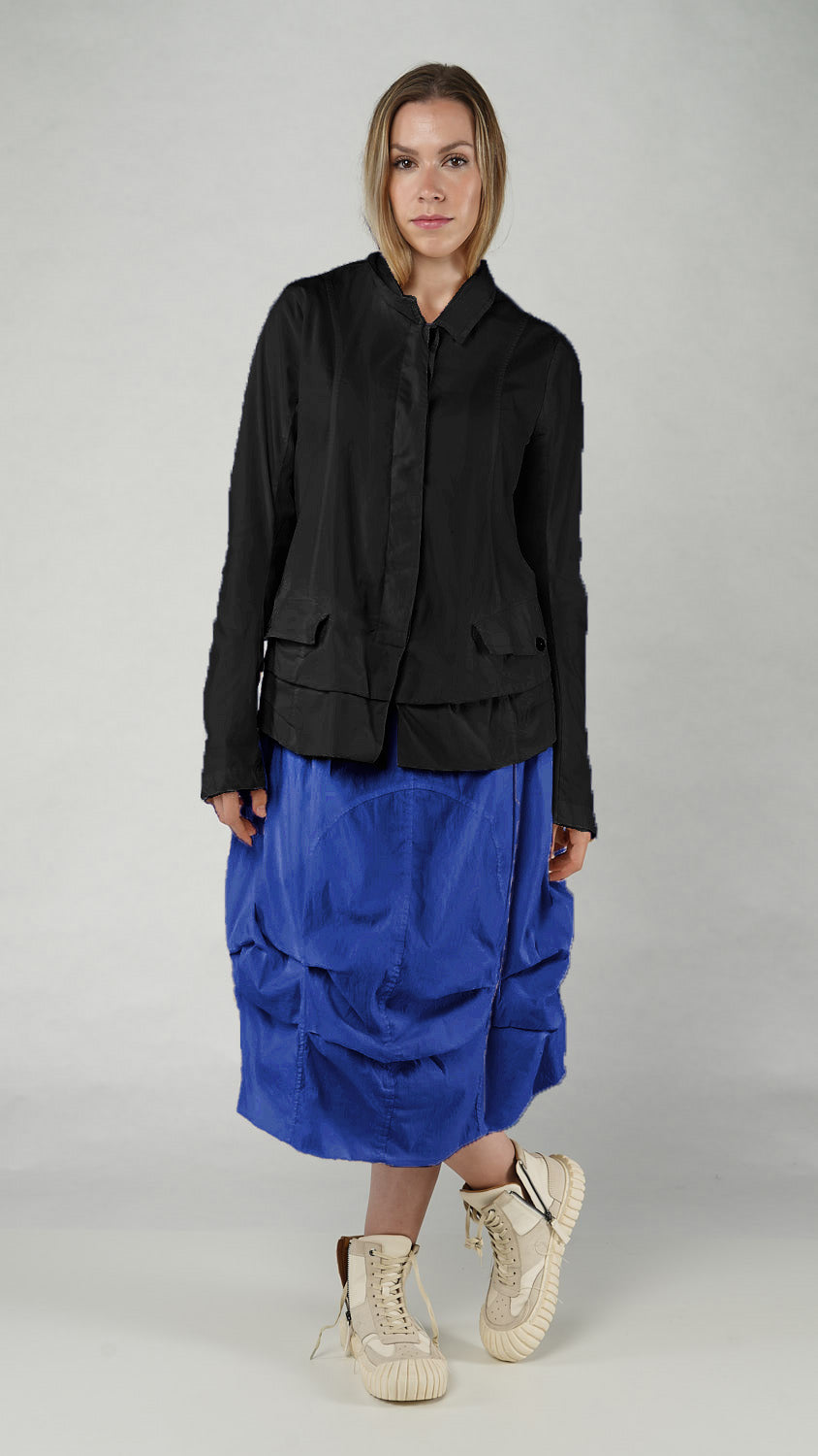 RUNDHOLZ DIP Layered Hem Jacket in Black