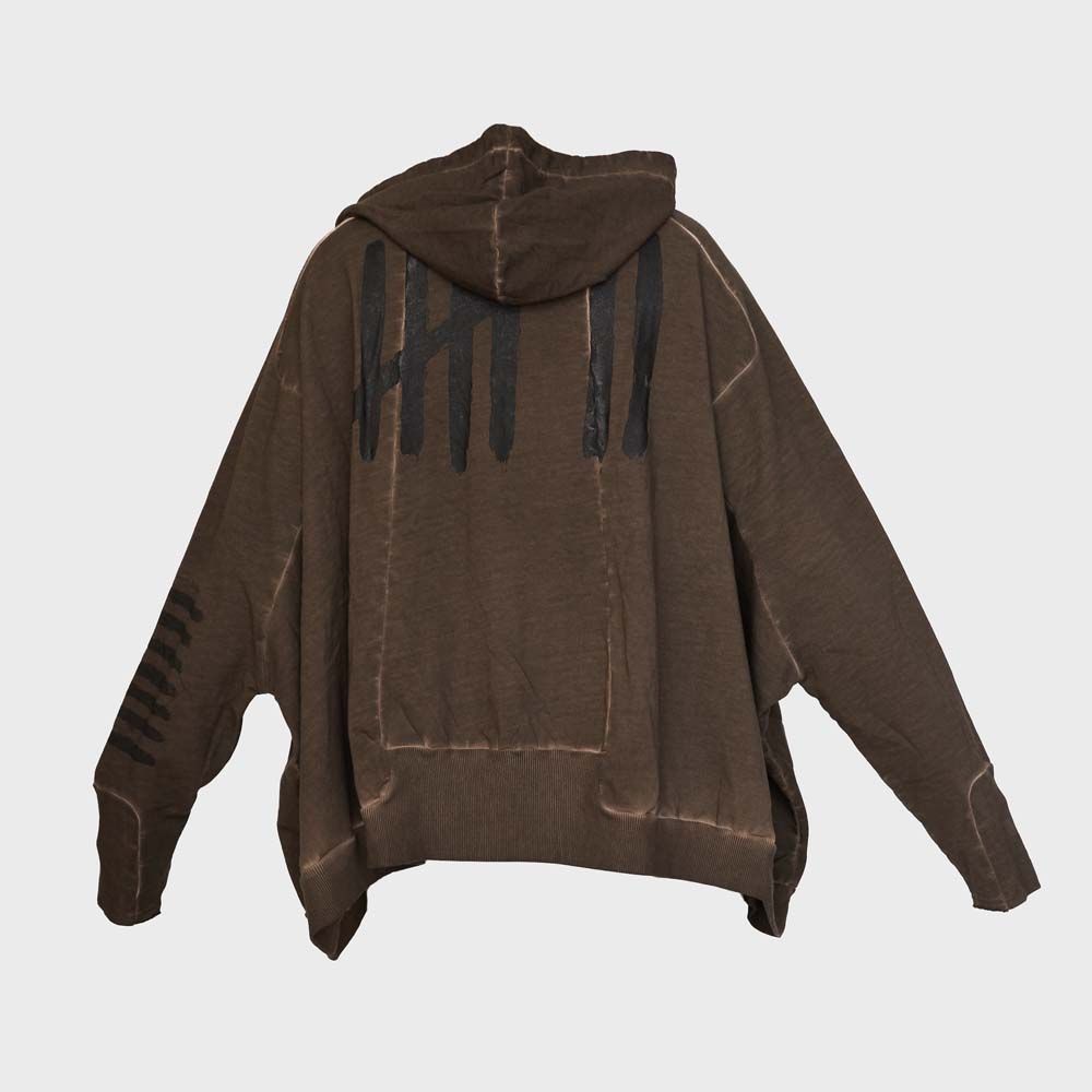 PLU Short French Terry Jacket in Chocolate Print