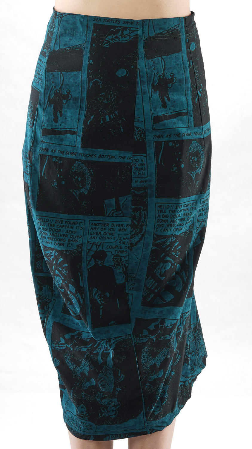 Rundholz Black Label Comic Book Technical Skirt in Ink