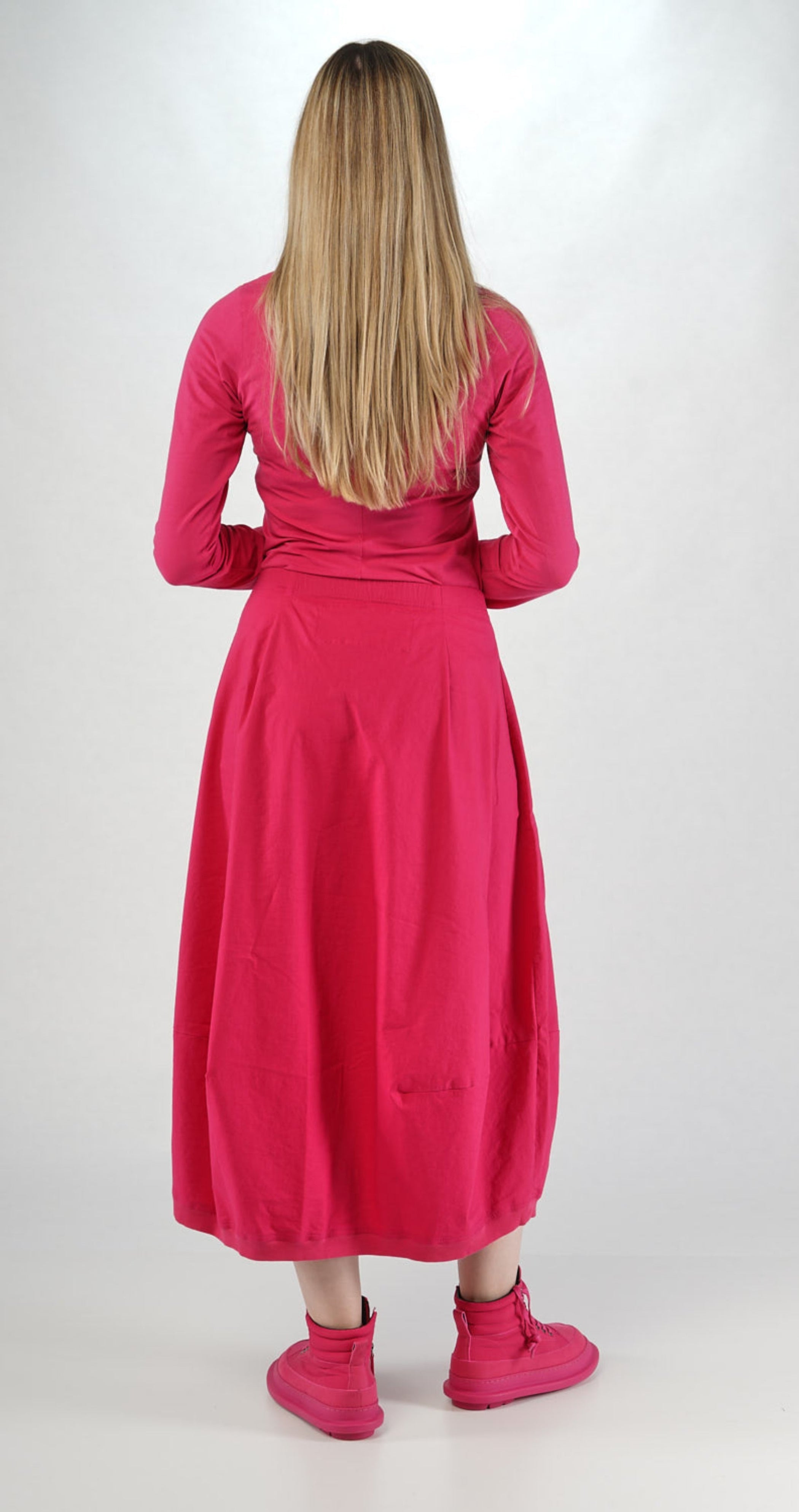 RUNDHOLZ BLACK LABEL Circular Pocket Bubble Skirt in Lotus