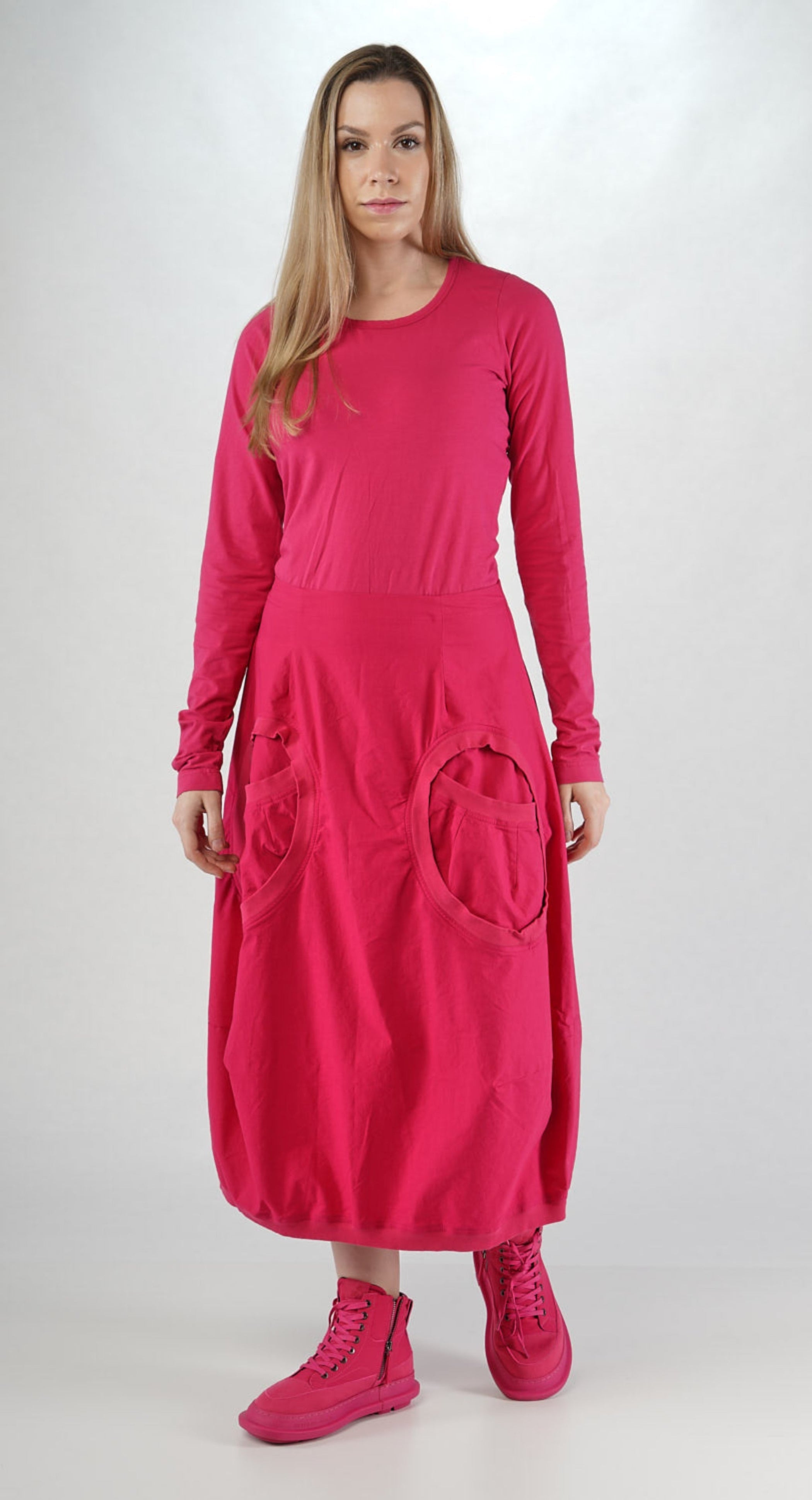 RUNDHOLZ BLACK LABEL Circular Pocket Bubble Skirt in Lotus
