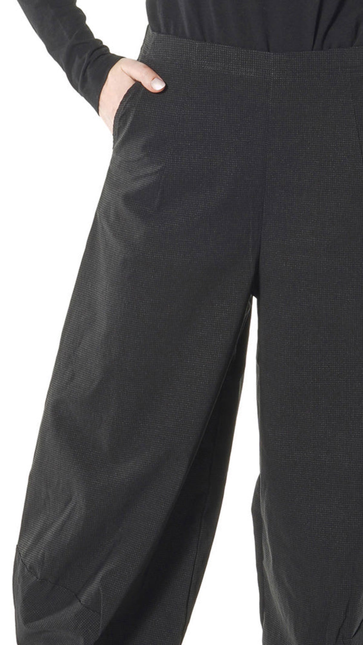 RUNDHOLZ BLACK LABEL Bubble Pant in Black Print
