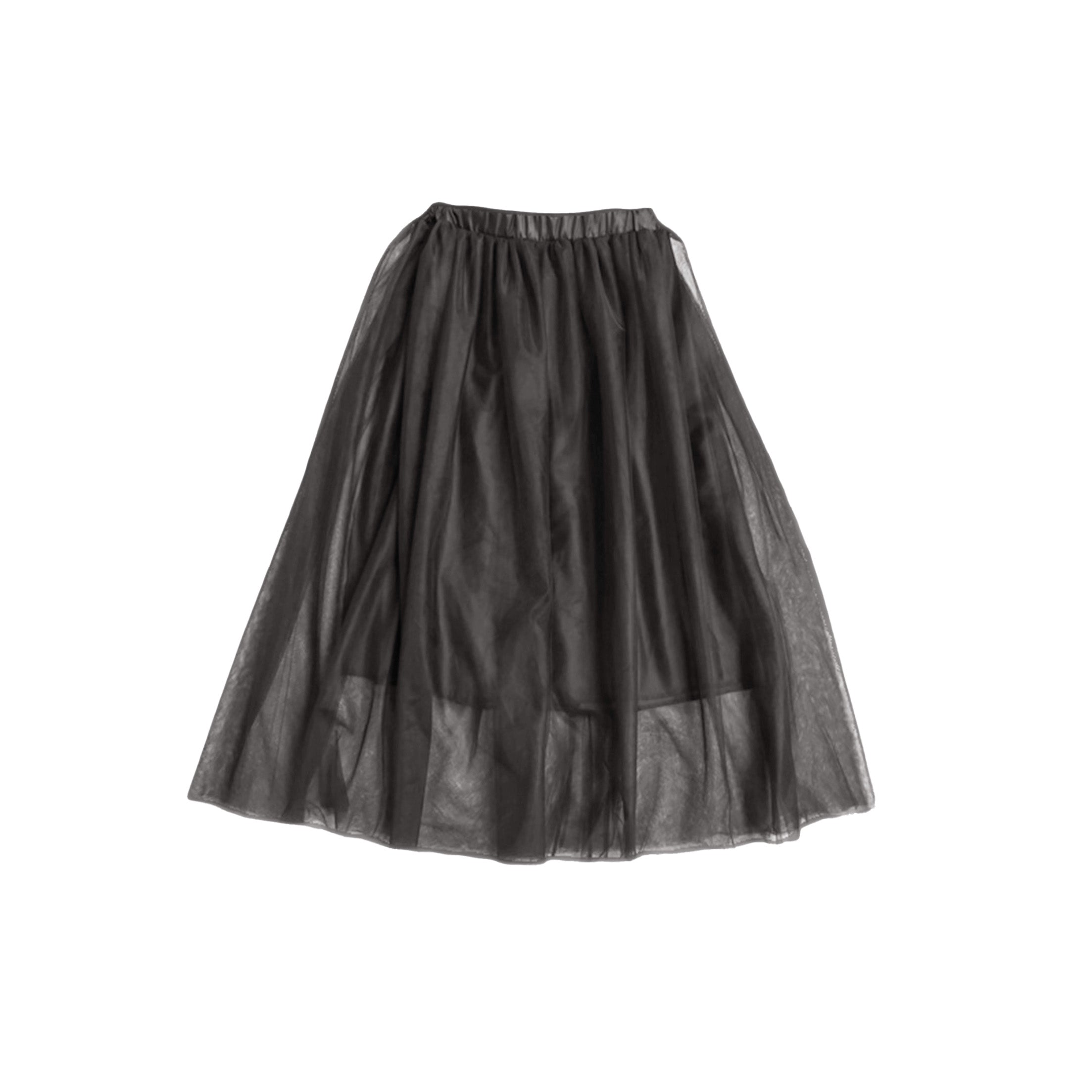 PLU Long Tutu Skirt in Black