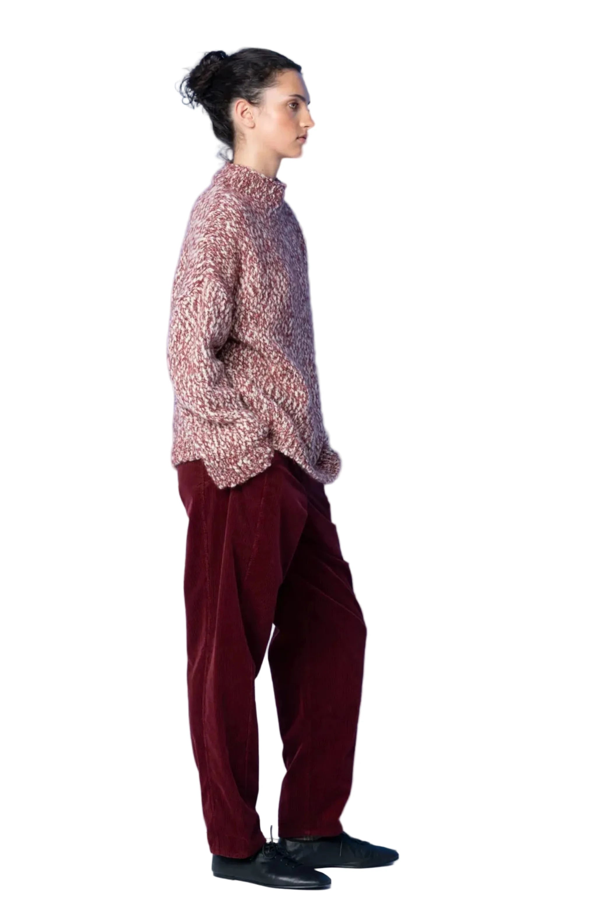 OSKA Corduroy Tapered Pant in Black