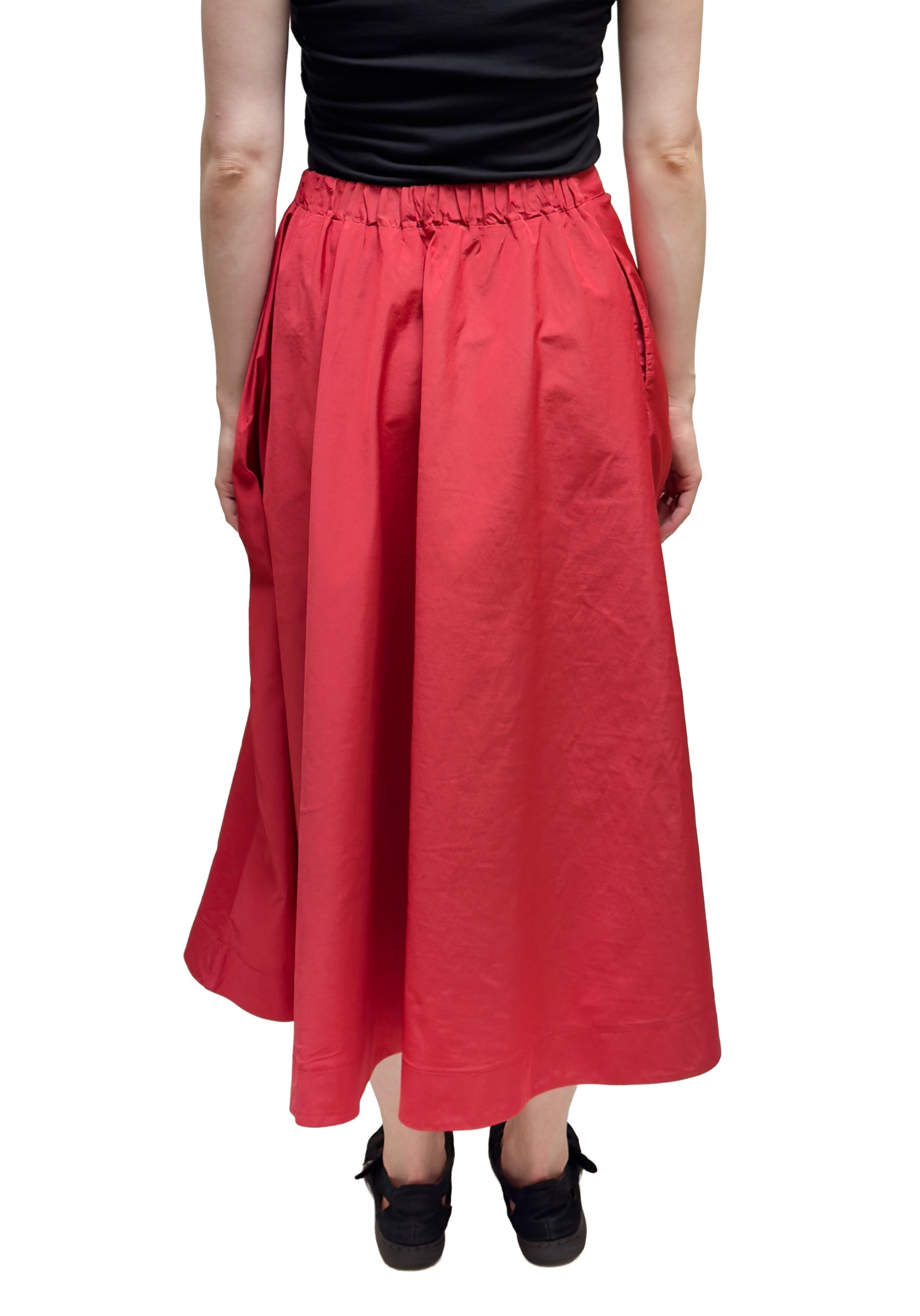 BIZE Scrunched Taffeta Skirt