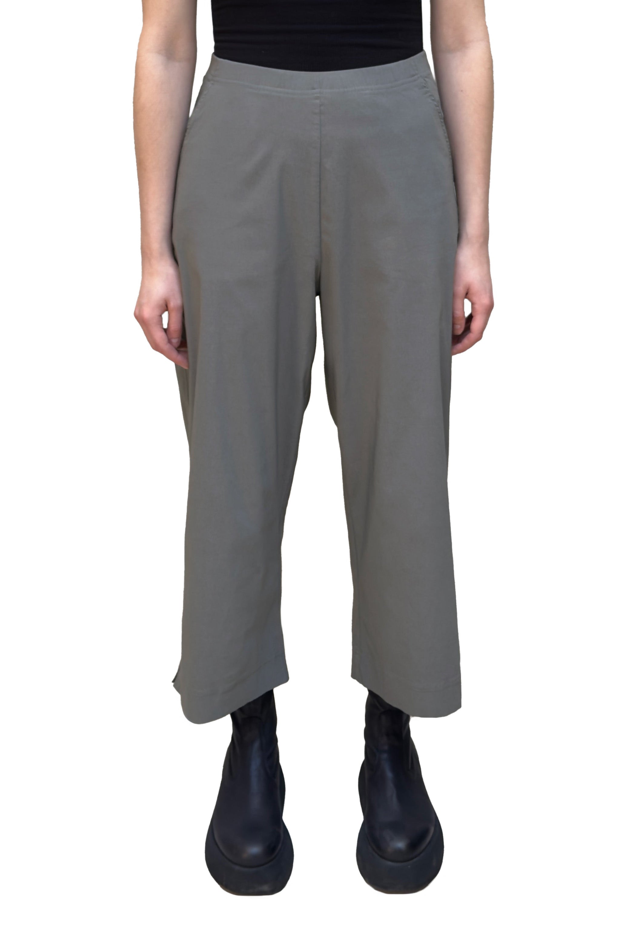 RUNDHOLZ BLACK LABEL Wide Leg Pant in Dark Grey