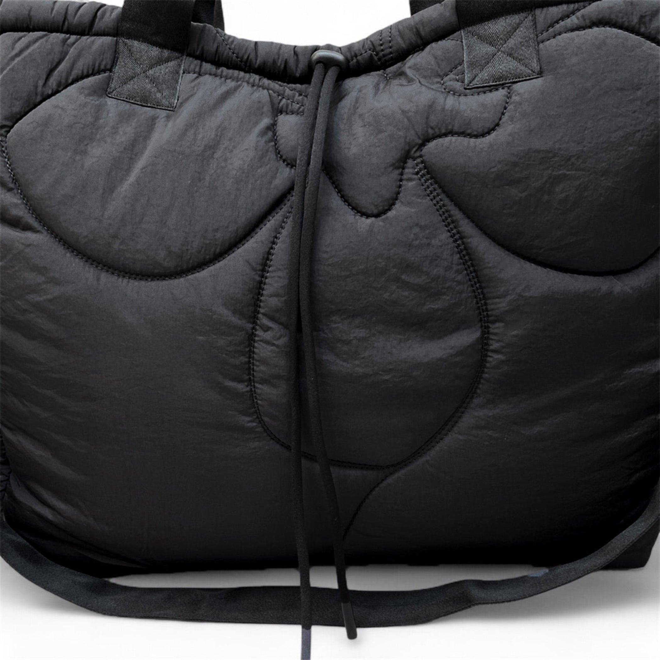 RUNDHOLZ BLACK LABEL Floral Quilted Tote Bag in Black