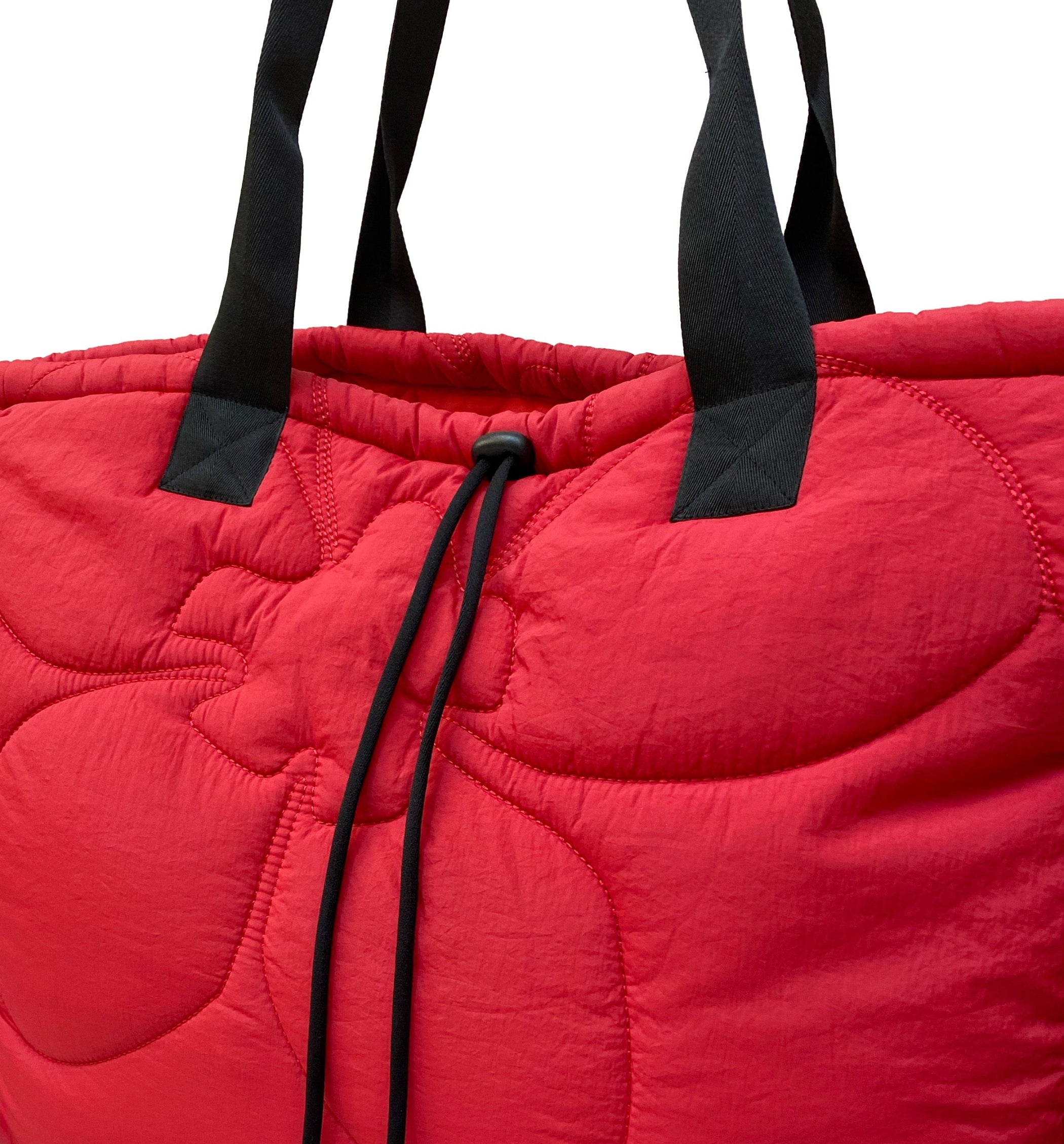RUNDHOLZ BLACK LABEL Floral Quilted Tote Bag in Rose