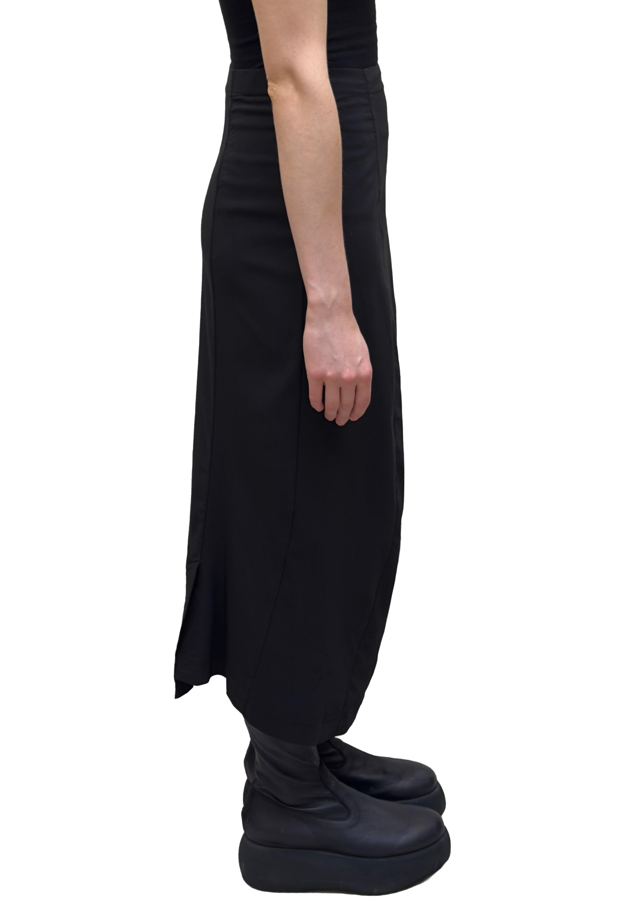RUNDHOLZ BLACK LABEL Technical Pencil Skirt in Black