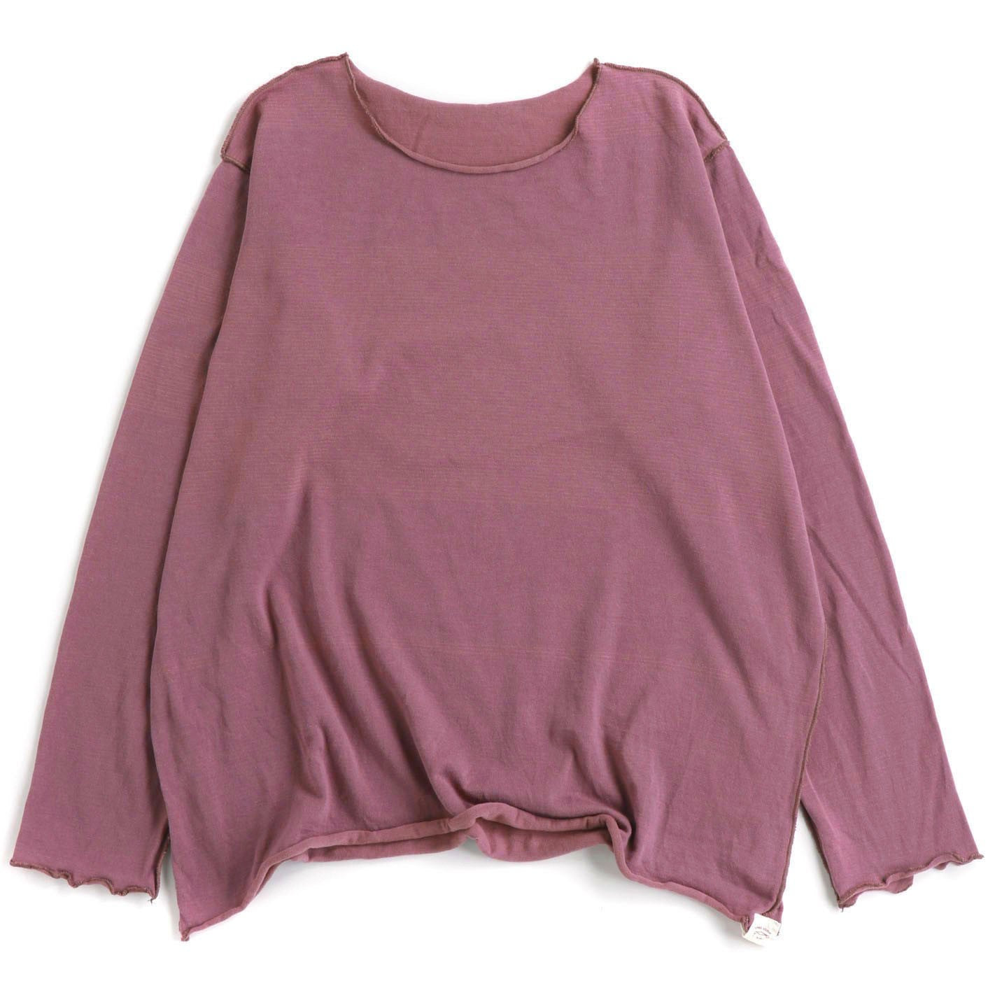 TAMAKI NIIME Cotton Long Sleeve Reversible Tee - Blushing Cloud