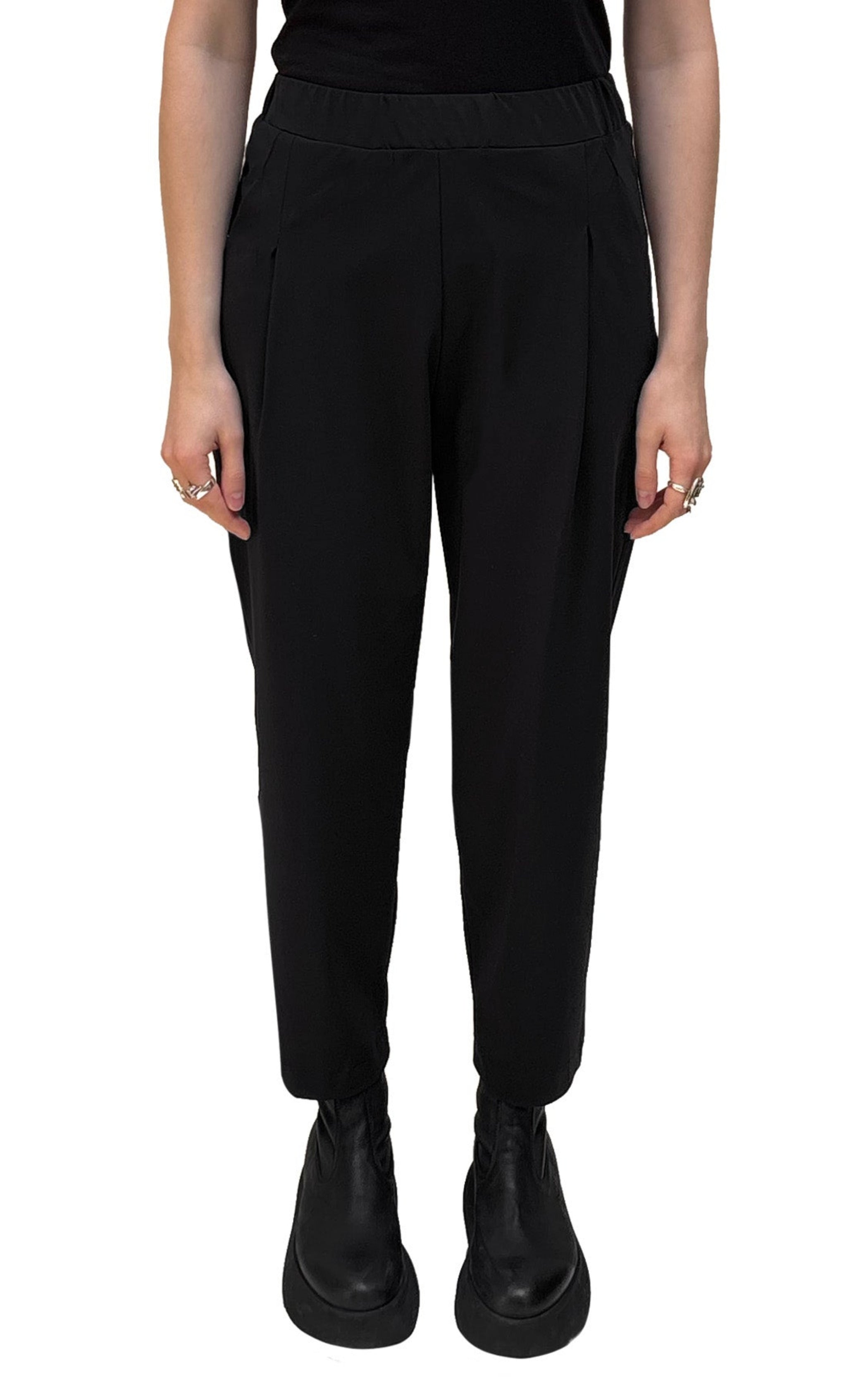 CHIARA COCOL - Tapered Technical Pant in Black