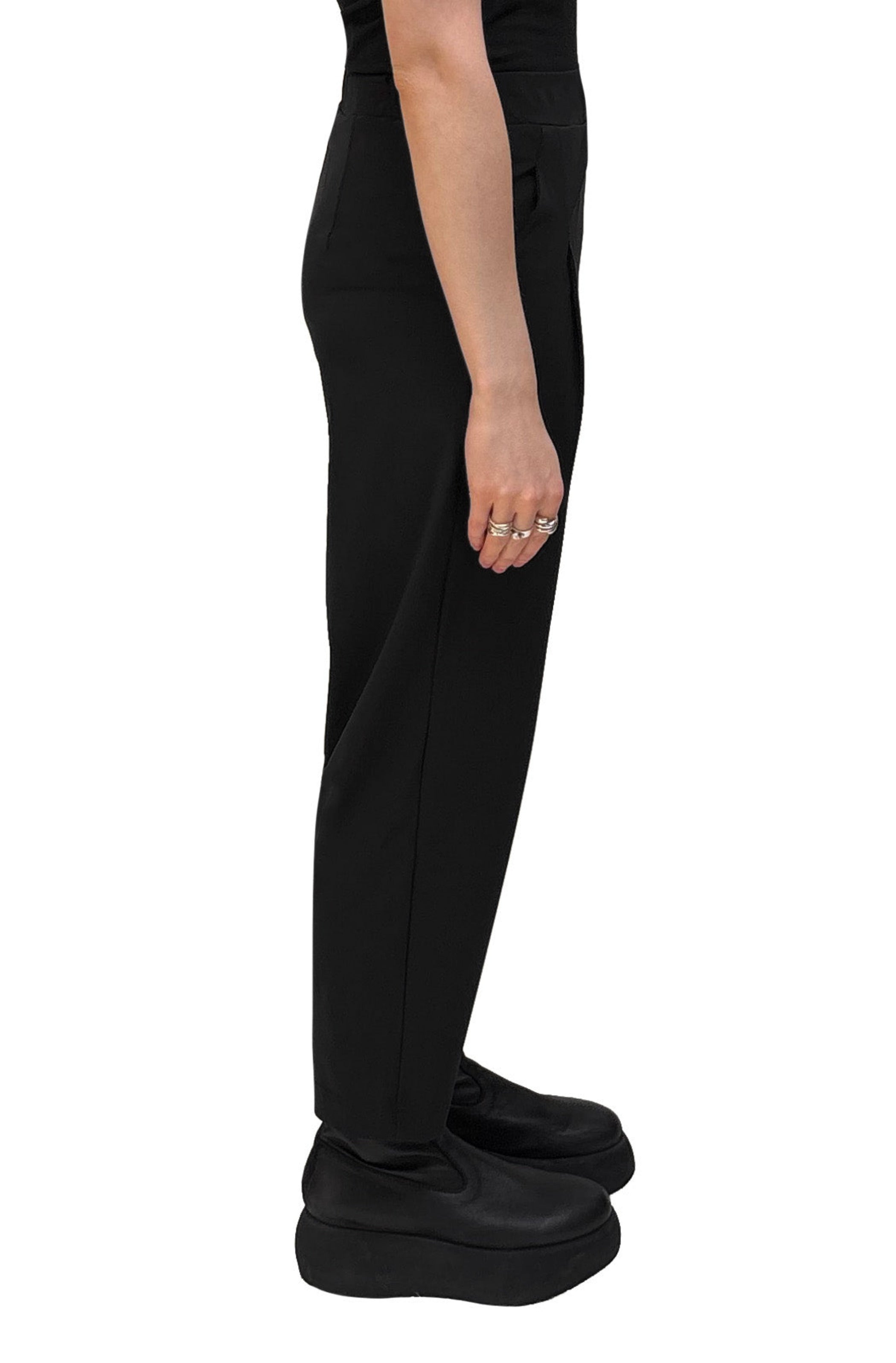 CHIARA COCOL - Tapered Technical Pant in Black