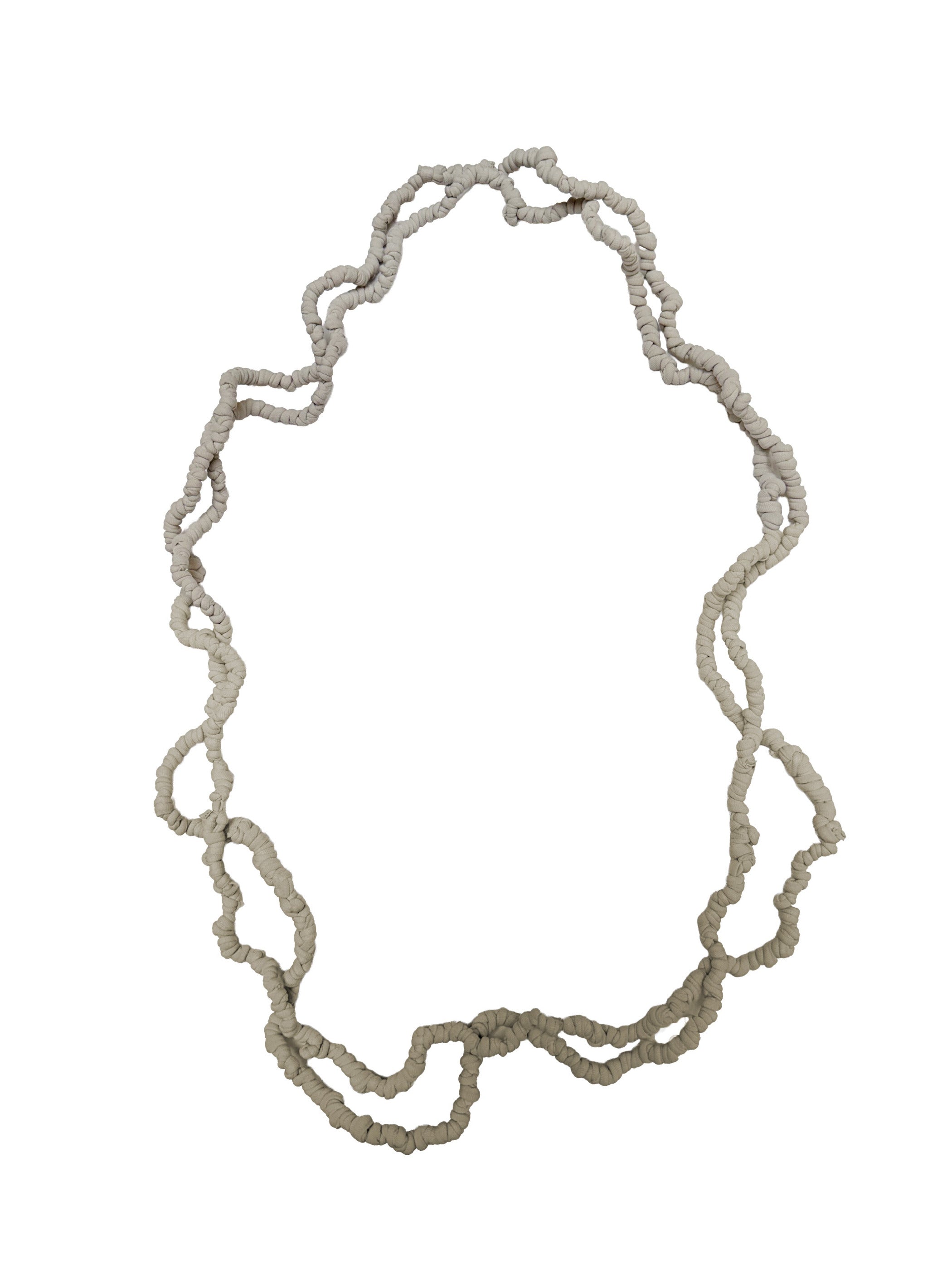 CHIARA COCOL - Knotted Scribble Necklace in Ice