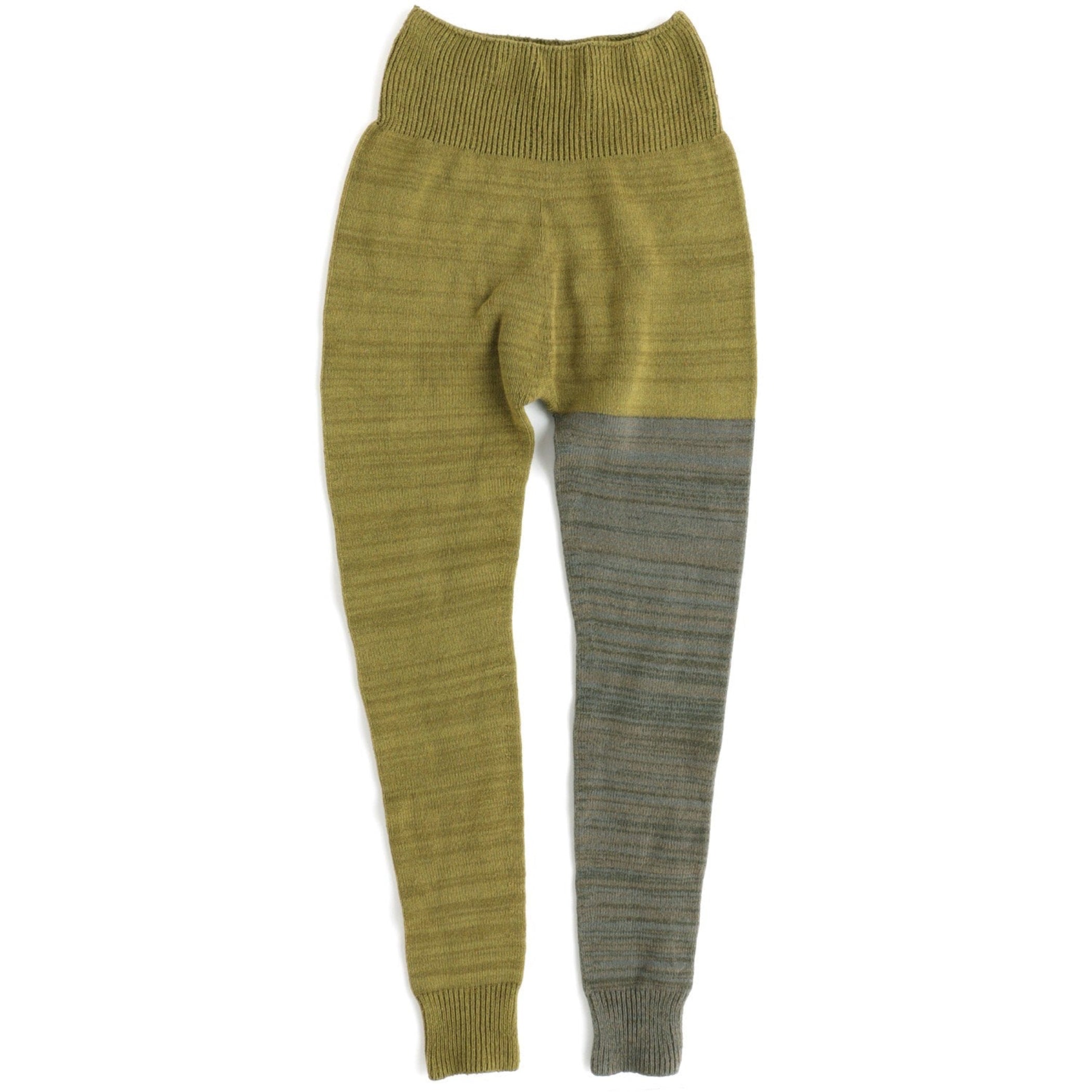 TAMAKI NIIME Ribbed Waist Knit Leggings - Chameleon