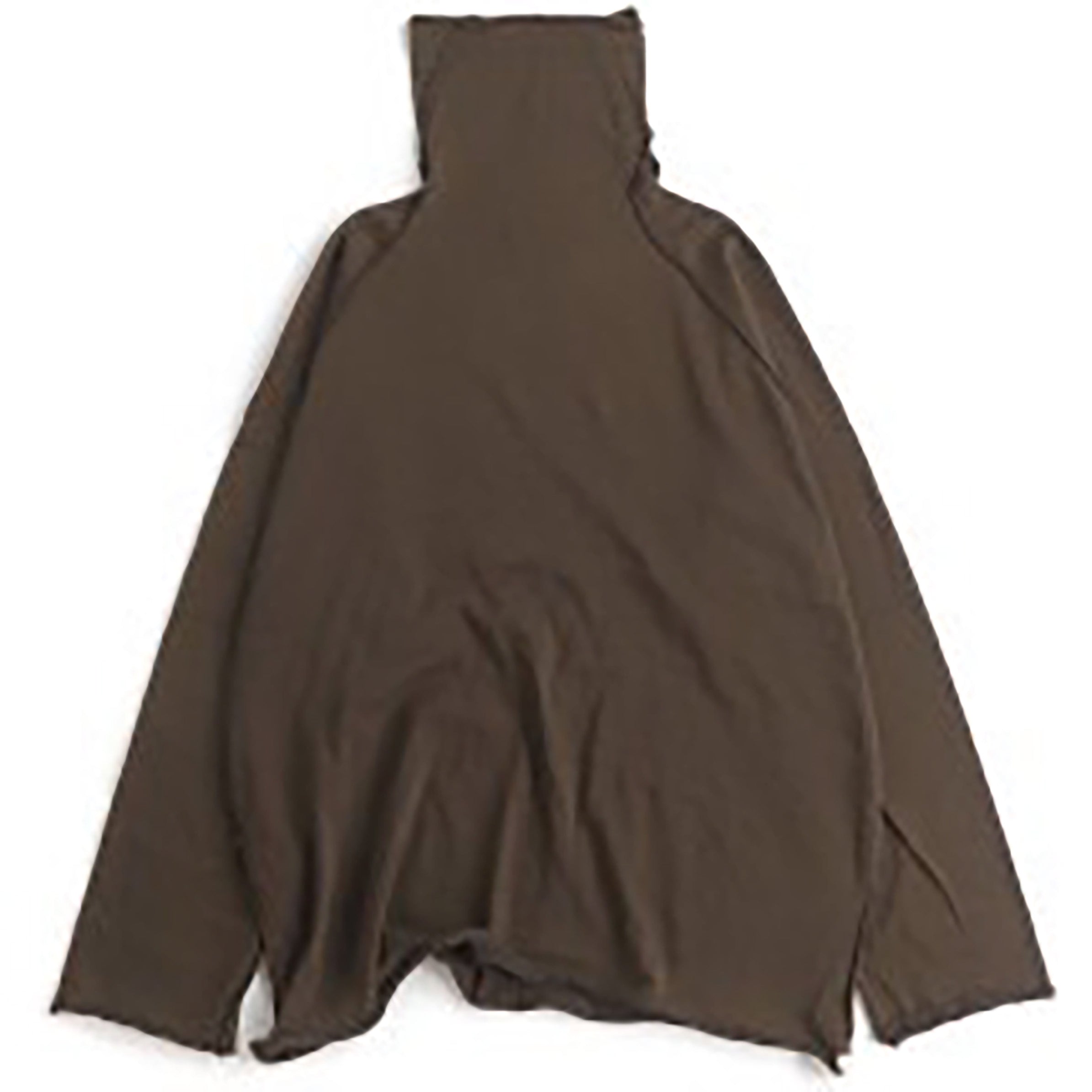 TAMAKI NIIME Cotton Onesize Turtleneck - Chocolate