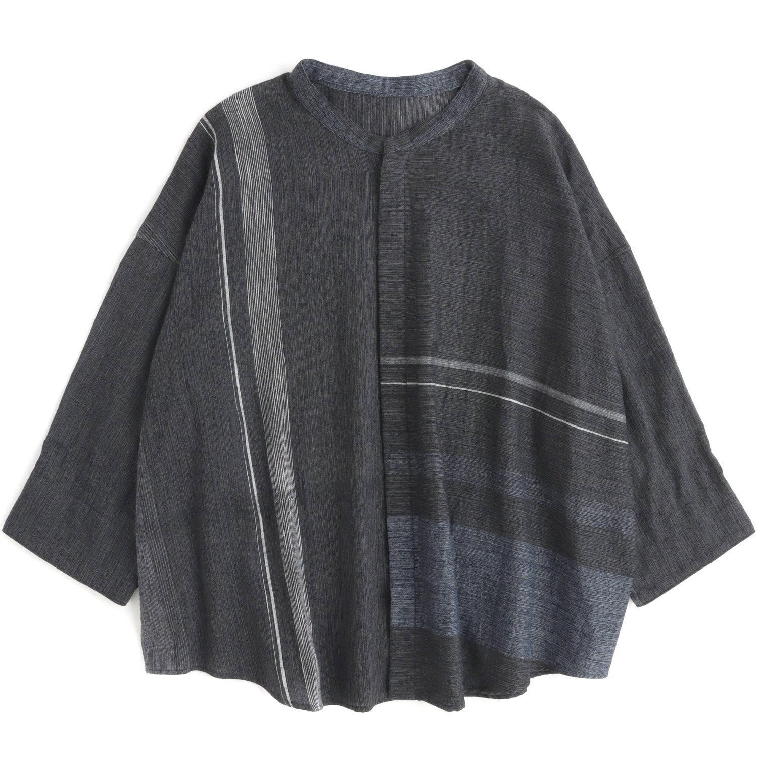 Tamaki Niime Mandarin Collared Shirt - Clouded Feelings