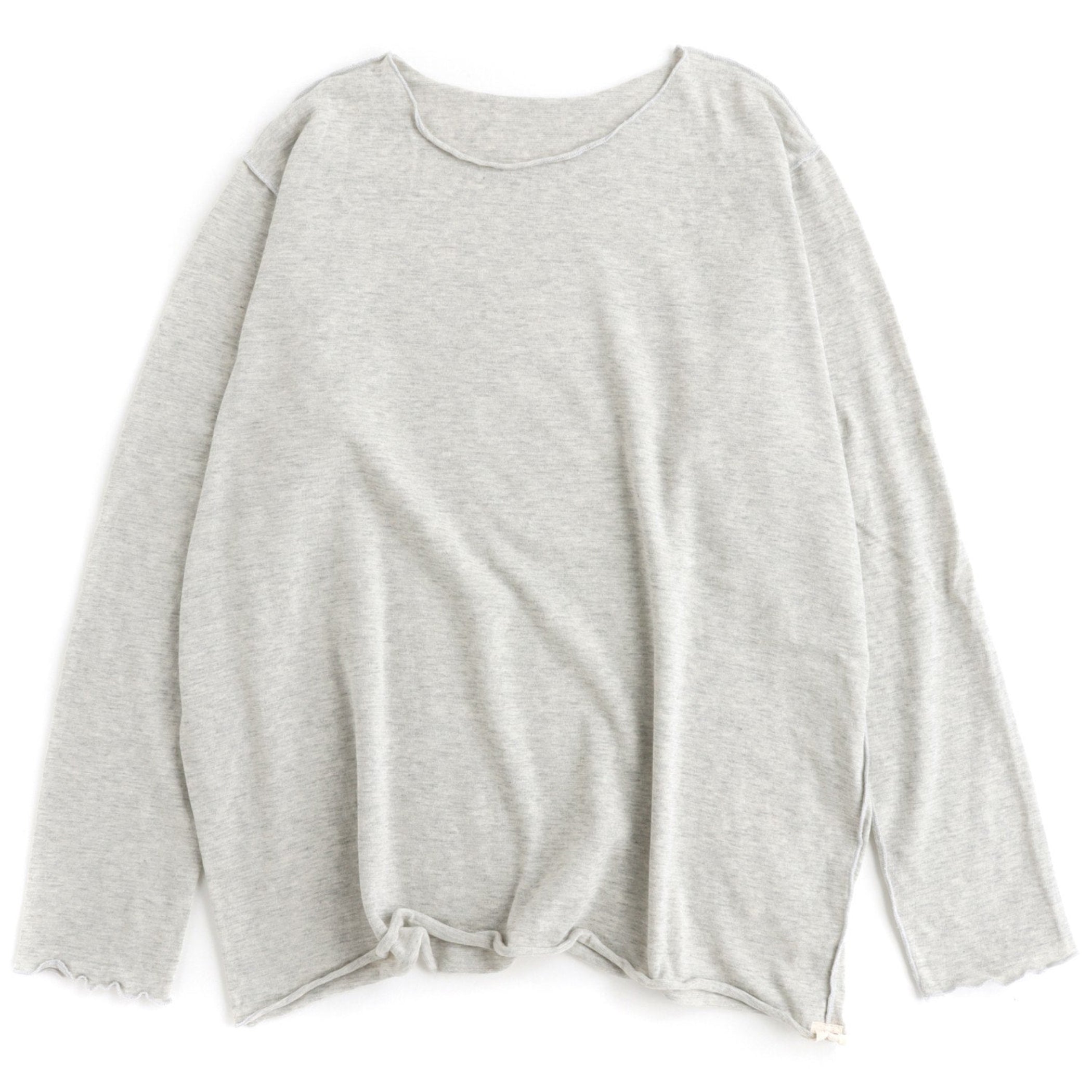 TAMAKI NIIME Cotton Long Sleeve Reversible Tee - Clouded Haze