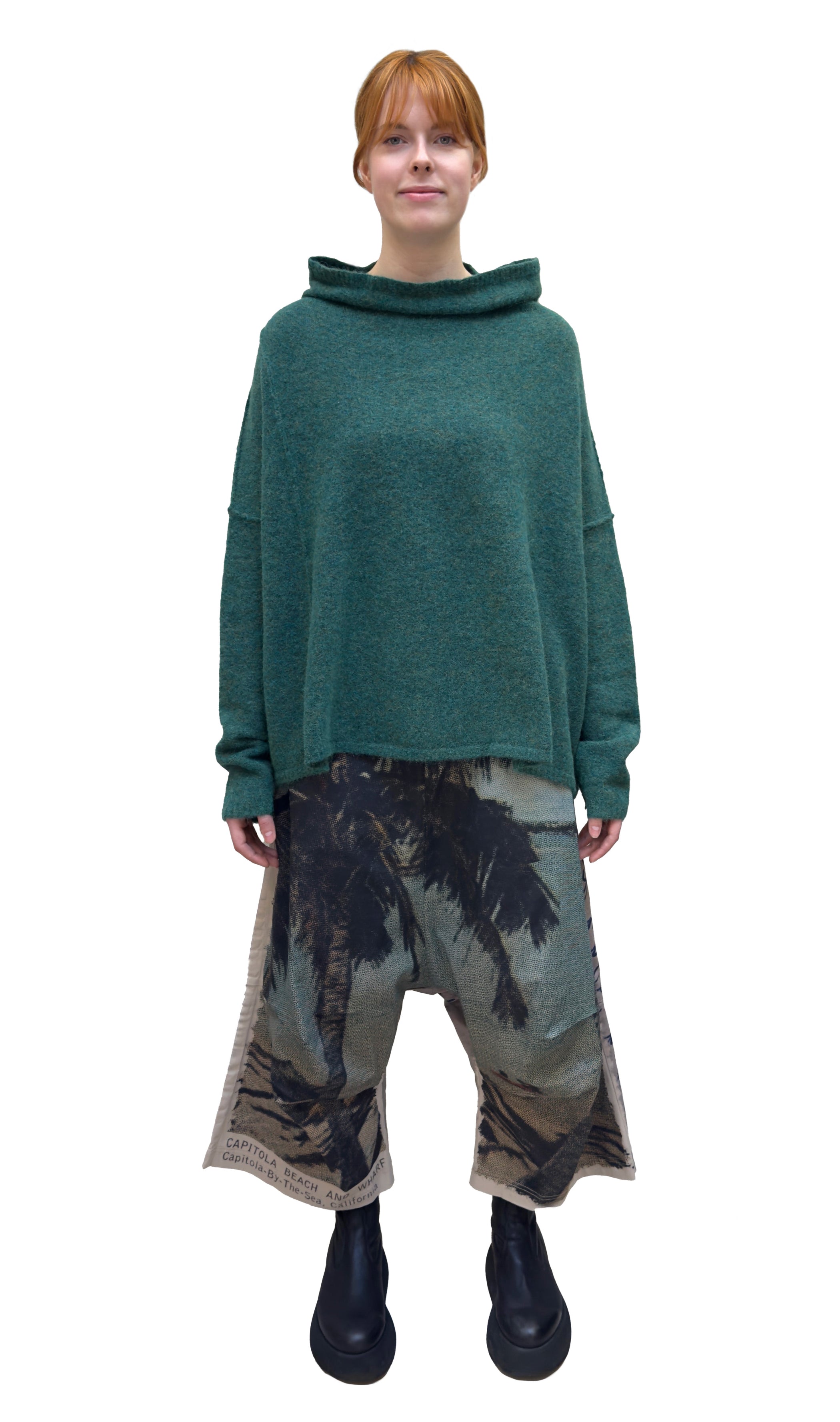 RUNDHOLZ DIP Knit Pullover in Light Palm Mel