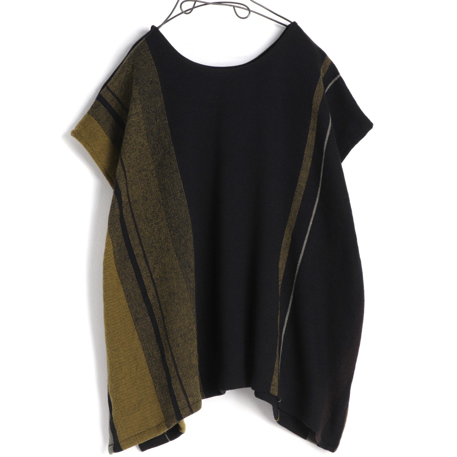 TAMAKI NIIME Woven Wool and Cotton Cap Sleeve Top -  Dark Honey