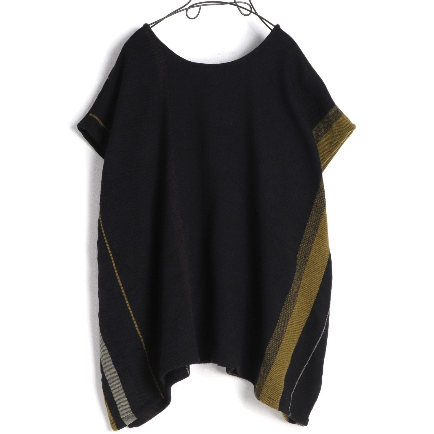 TAMAKI NIIME Woven Wool and Cotton Cap Sleeve Top -  Dark Honey