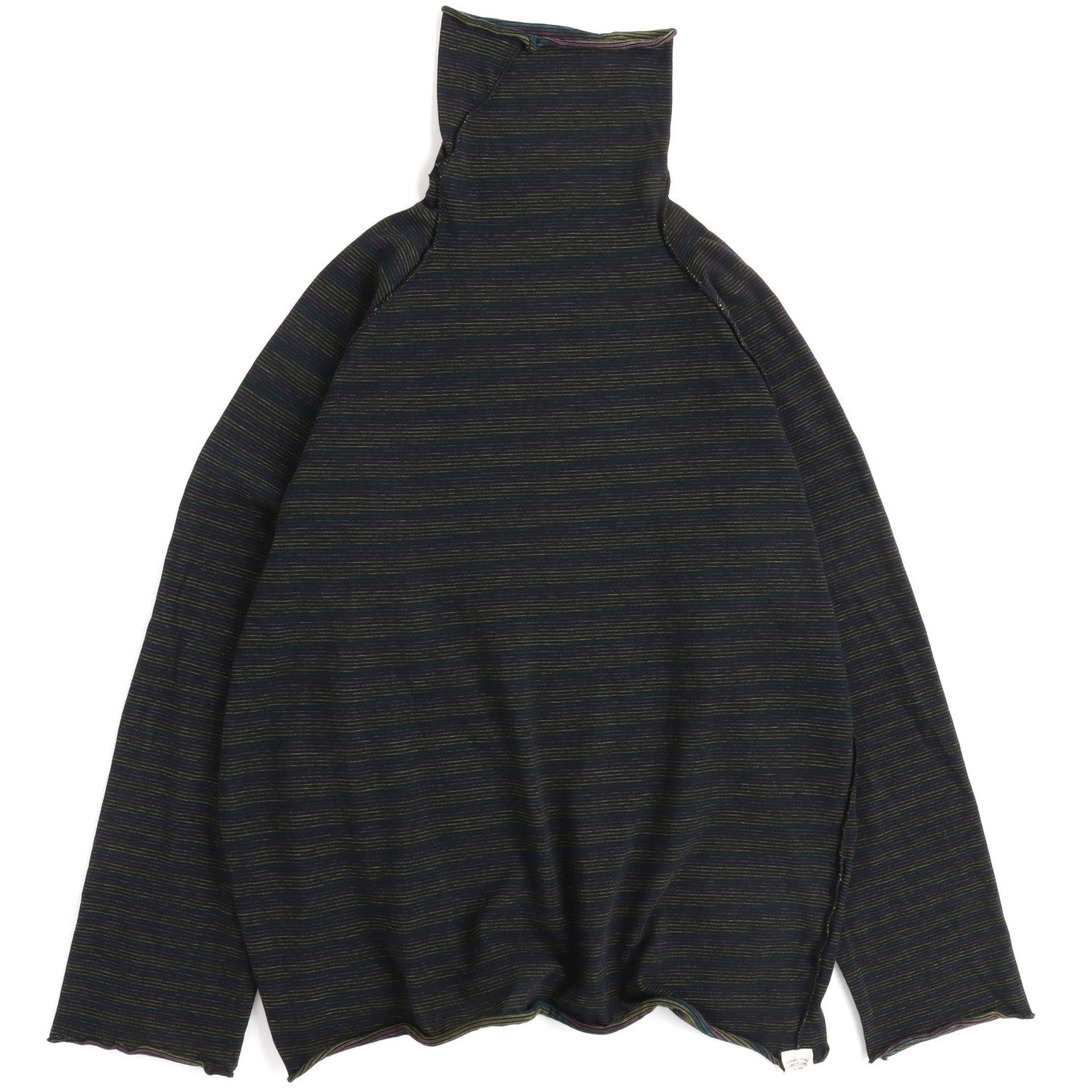 TAMAKI NIIME Cotton Onesize Turtleneck - Dark Rainbow