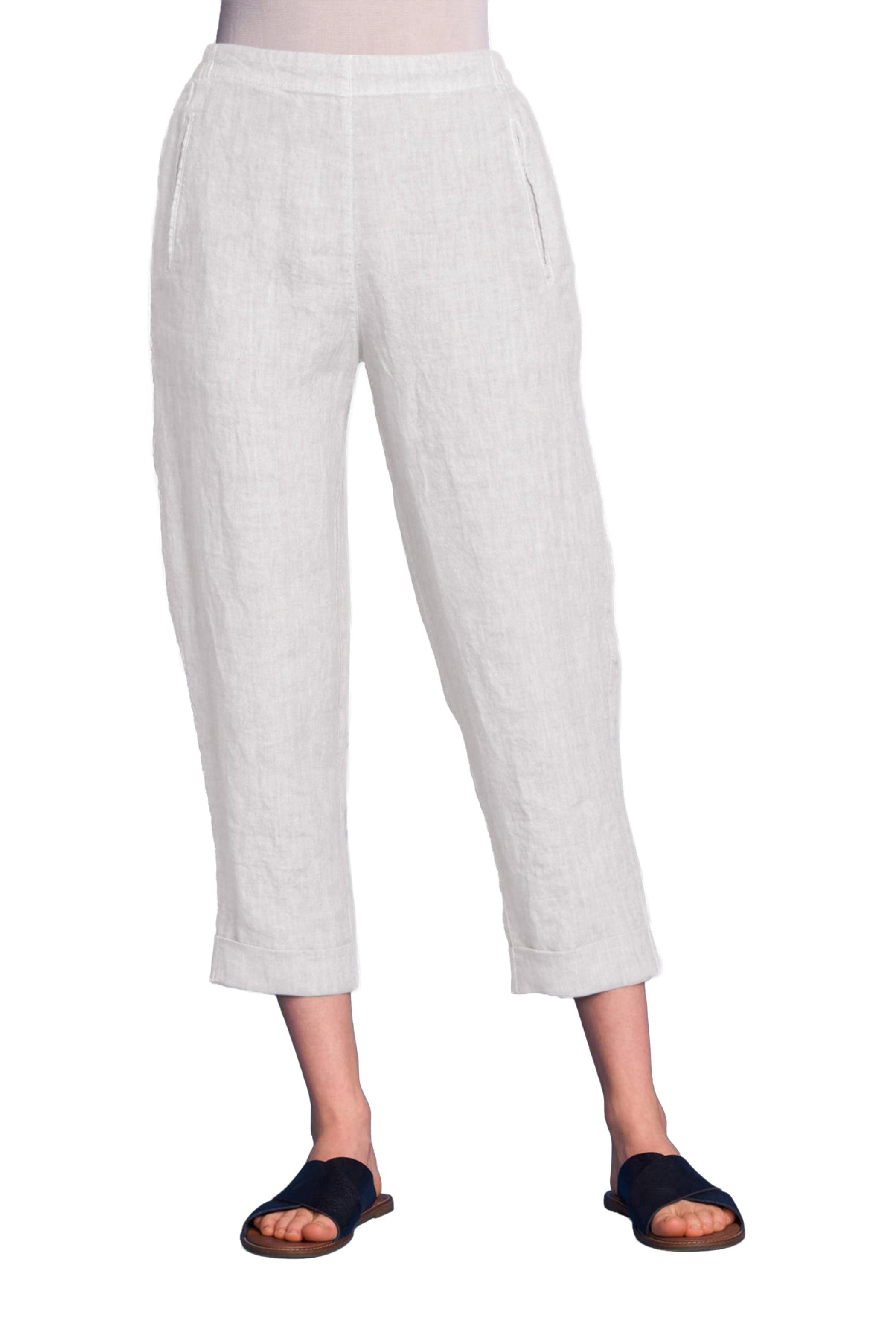 ELEMENTE CLEMENTE Slim Linen Pant in Dark Night
