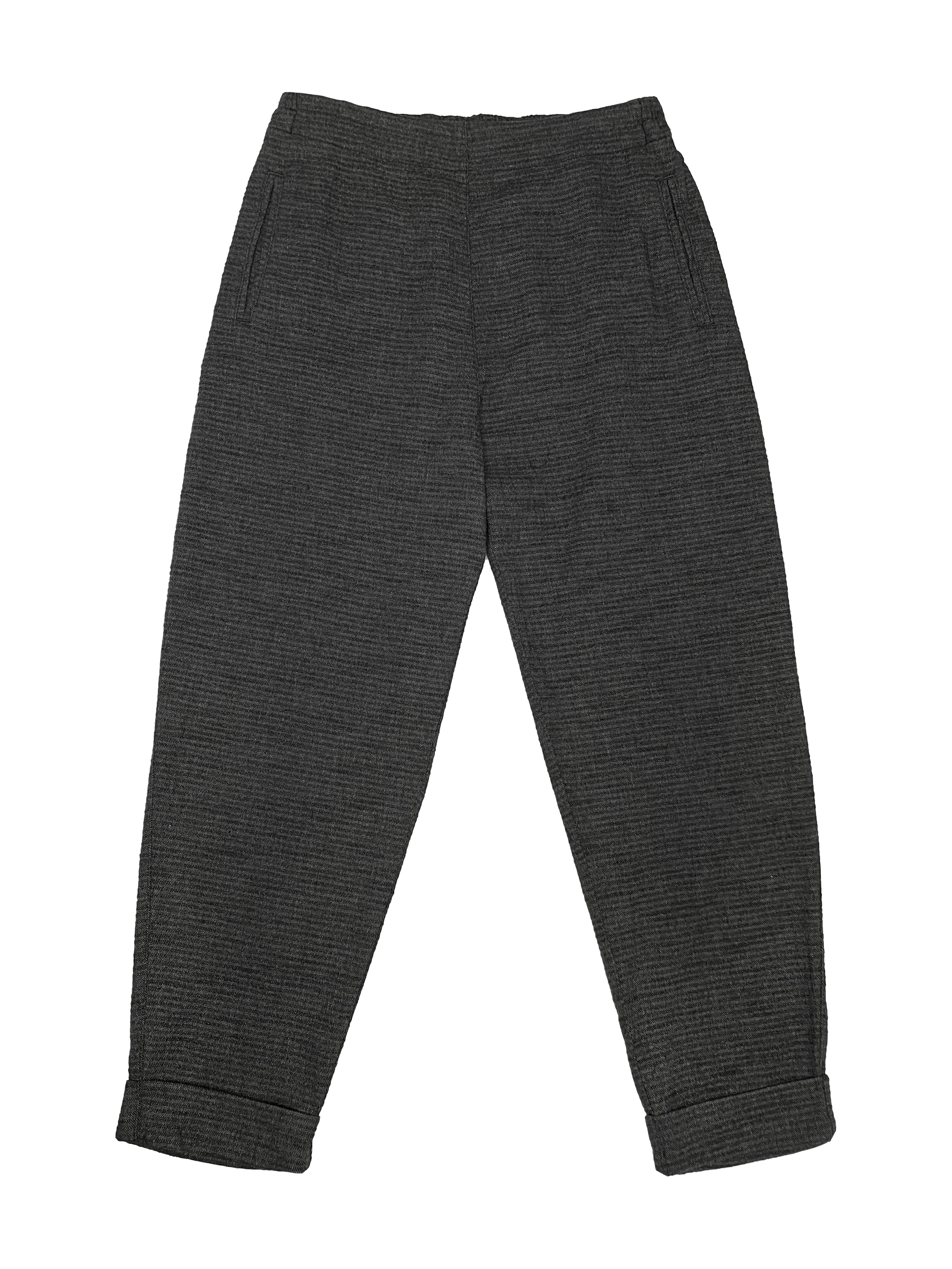 Elemente Clemente Small Waffle Check Slim Pant in Black