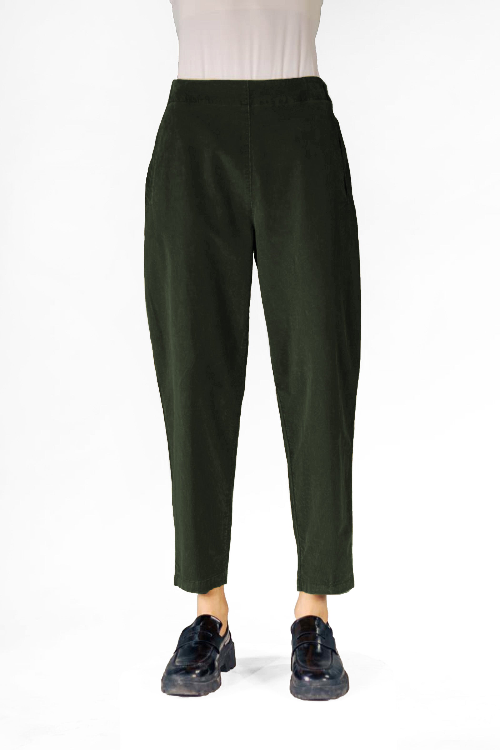 ELEMENTE CLEMENTE Tapered Baby Corduroy Pant in Emerald