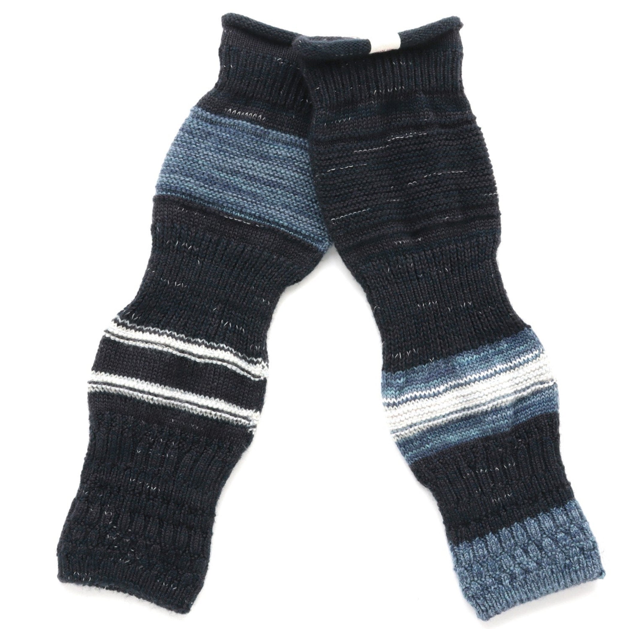 TAMAKI NIIME Cotton Knit Arm Warmers - Frozen Lake