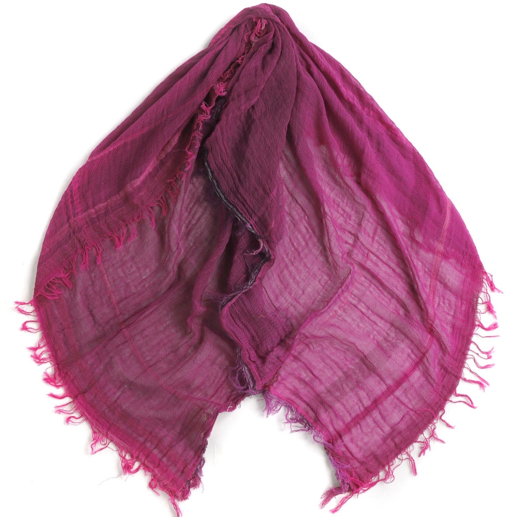 TAMAKI NIIME Square Cotton-gauze Scarf - Fuchsia Bloom