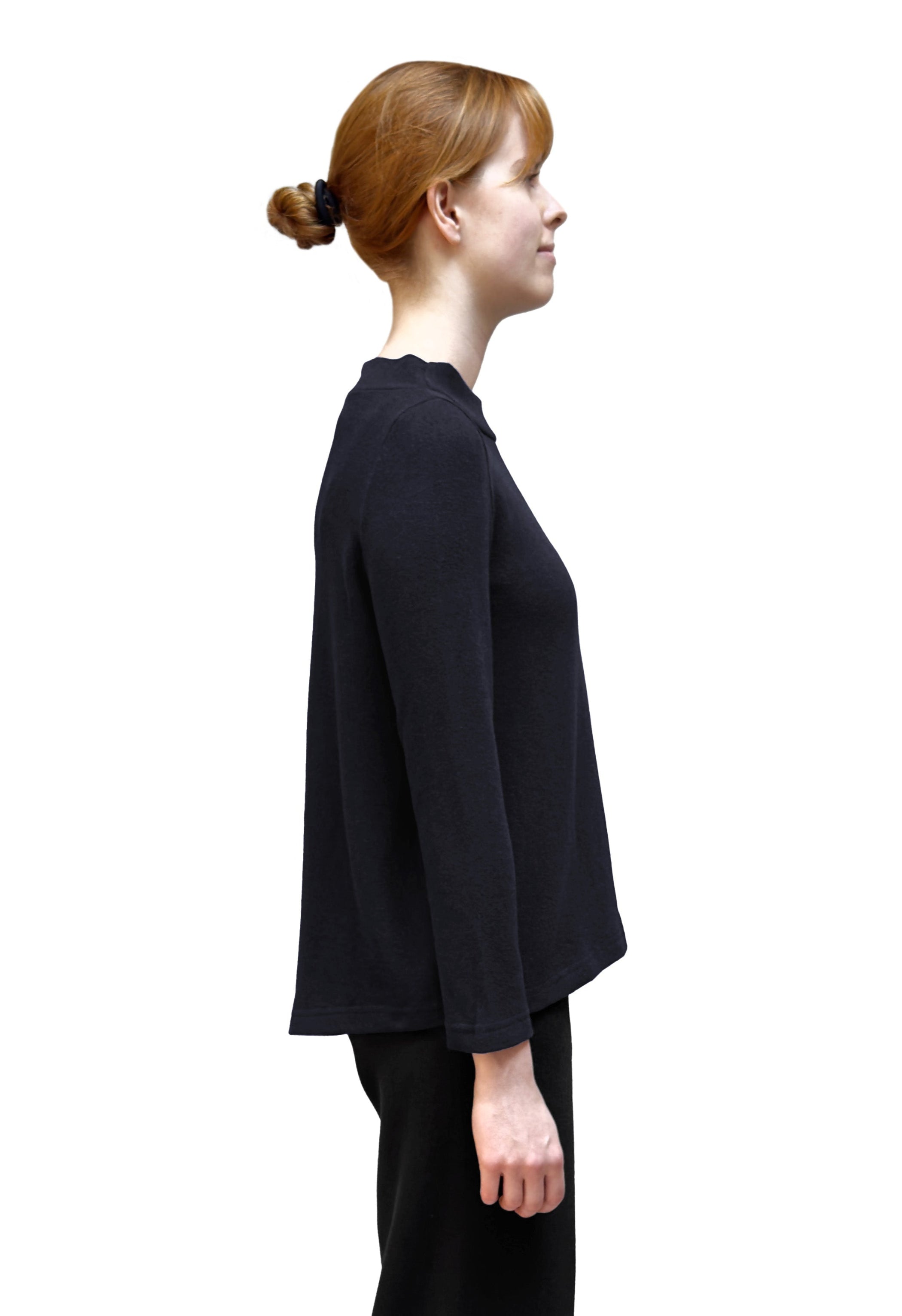 MAMA B Cozy Knit A-line Top in Luna