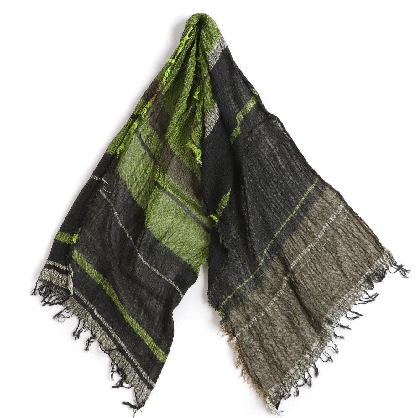 TAMAKI NIIME Medium Cotton-gauze Scarf - Green Creek