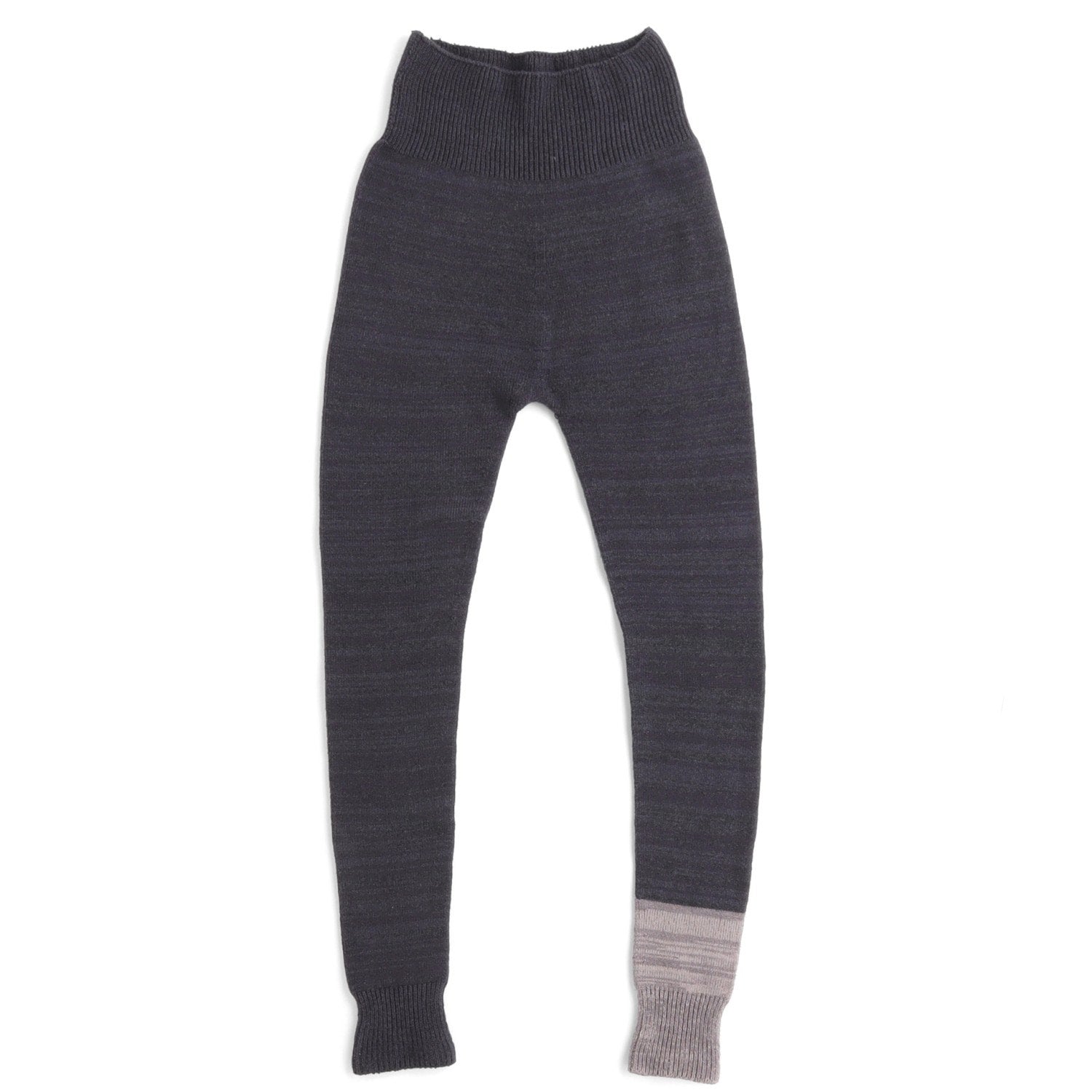 TAMAKI NIIME Ribbed Waist Knit Leggings - Cloudy Wind