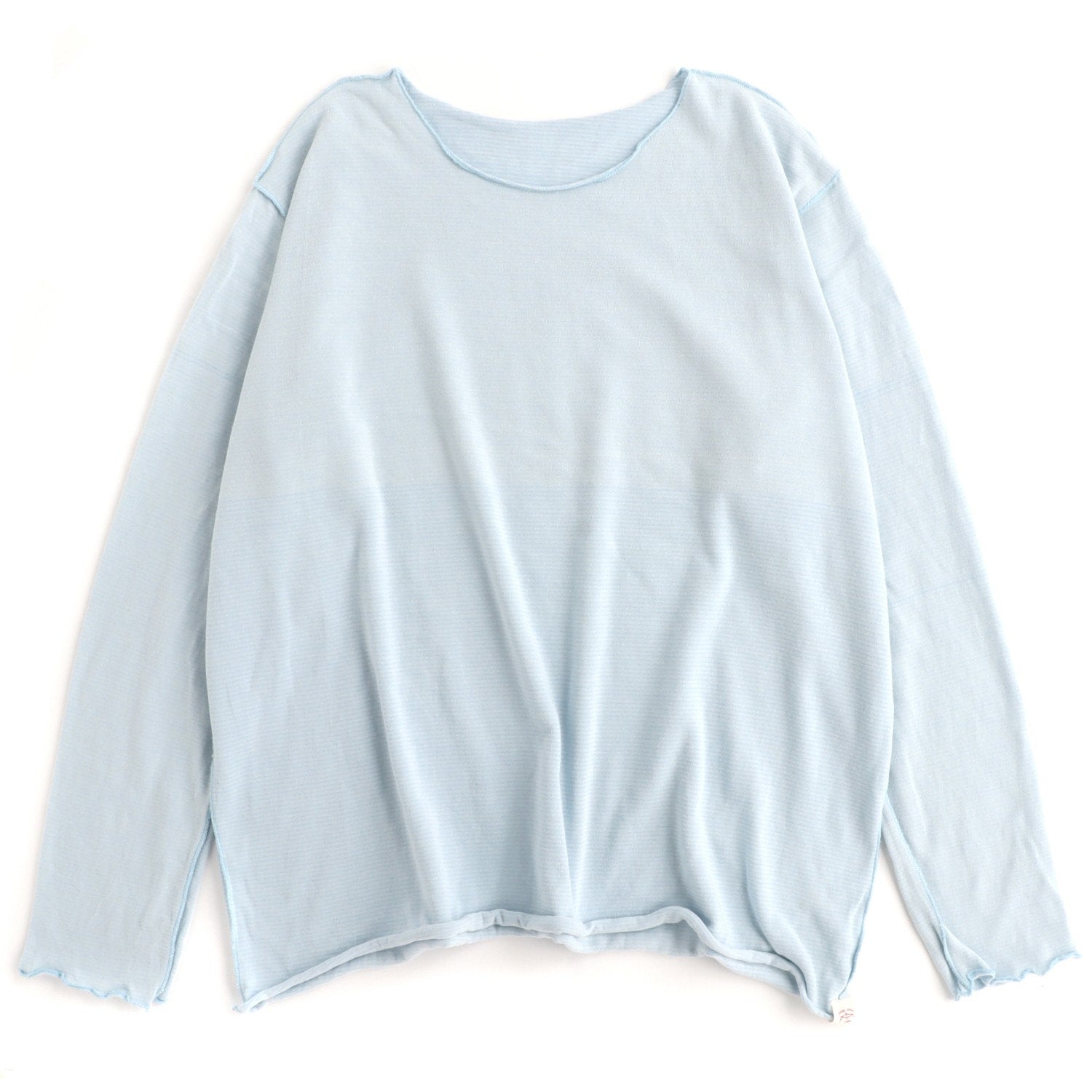 TAMAKI NIIME Cotton Long Sleeve Reversible Tee - Sky Chaser