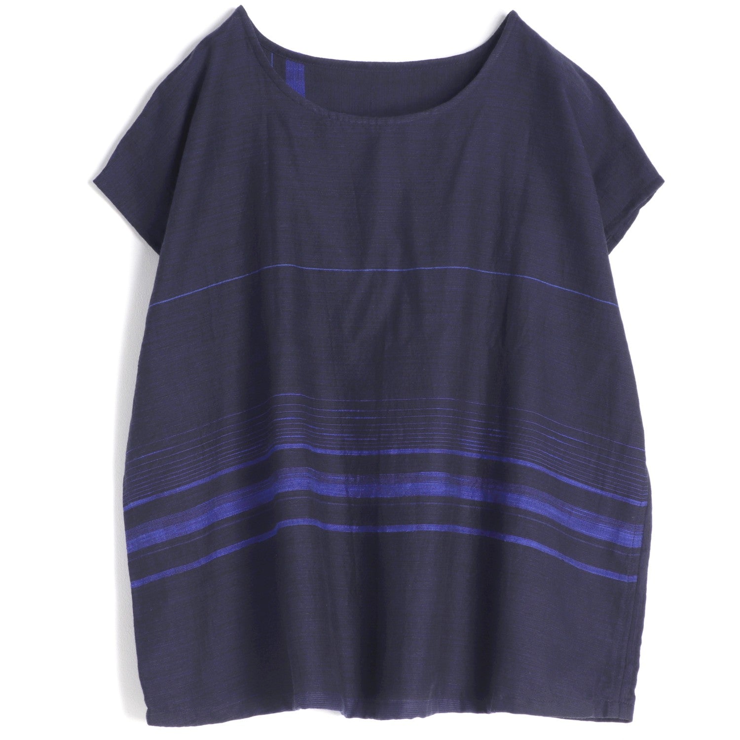 TAMAKI NIIME Striped Cap Sleeve Top - Soft Darkness