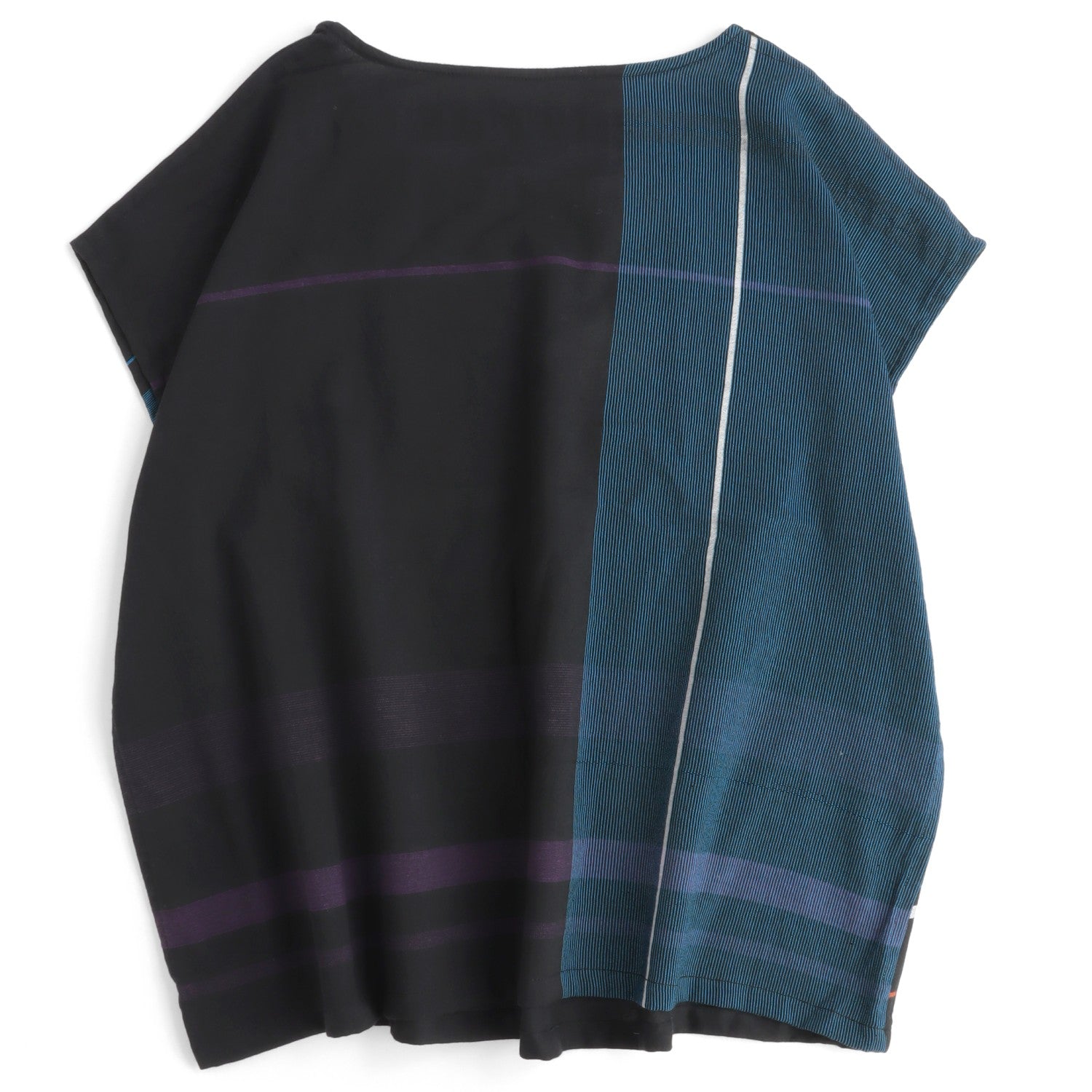 TAMAKI NIIME Striped Cap Sleeve Top - Blue Penguin