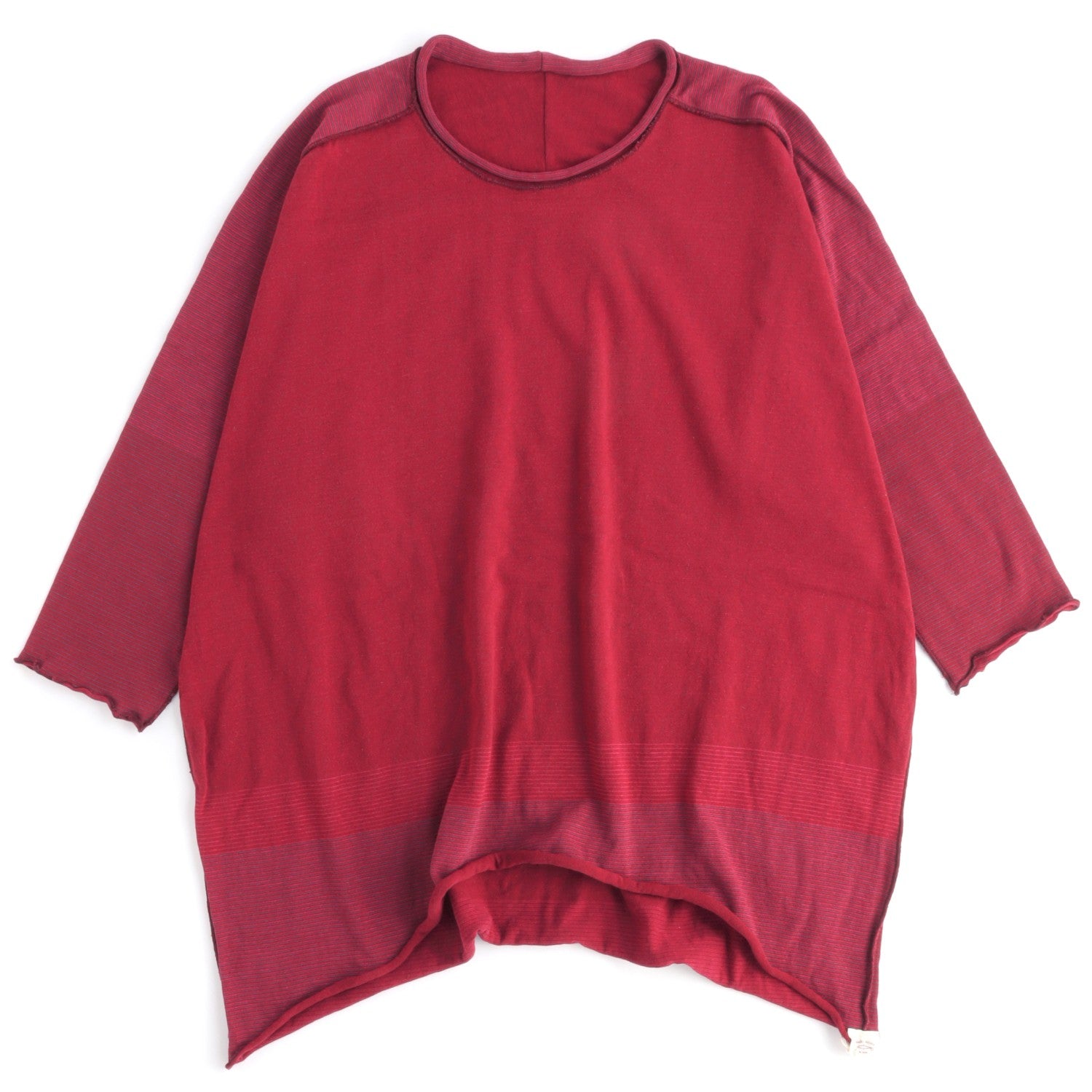 TAMAKI NIIME Short Sleeve Reversible Relaxed Tee - Hibiscus Tea