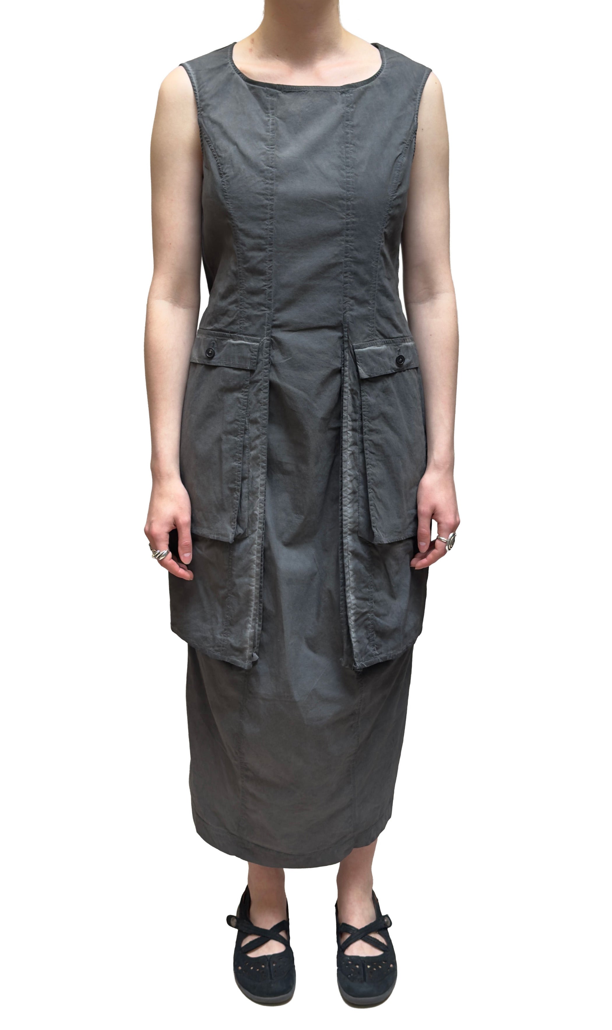 RUNDHOLZ DIP Dress in Pencil Cloud