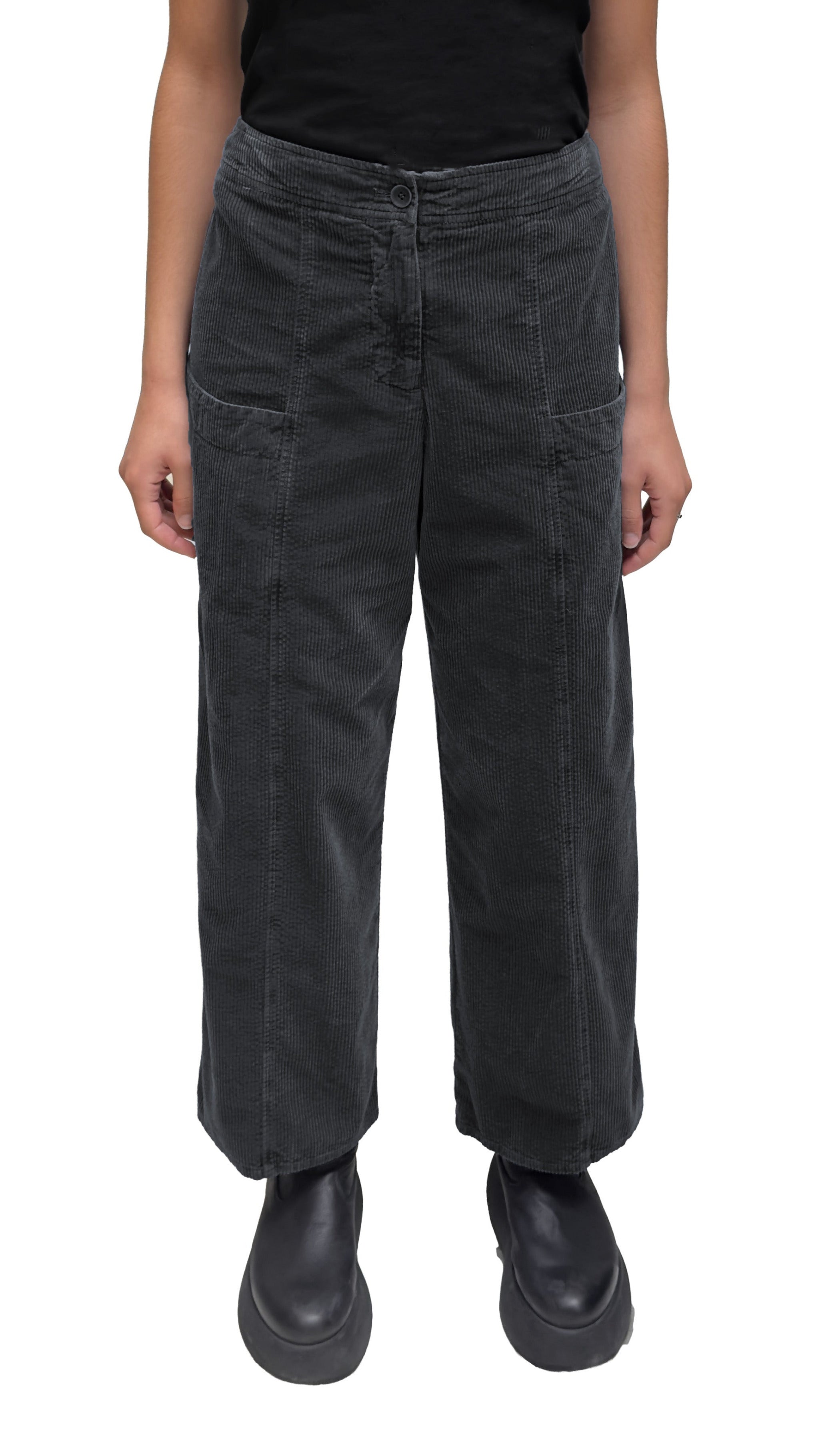 OSKA Wide Straight Corduroy Pant in Cadmium