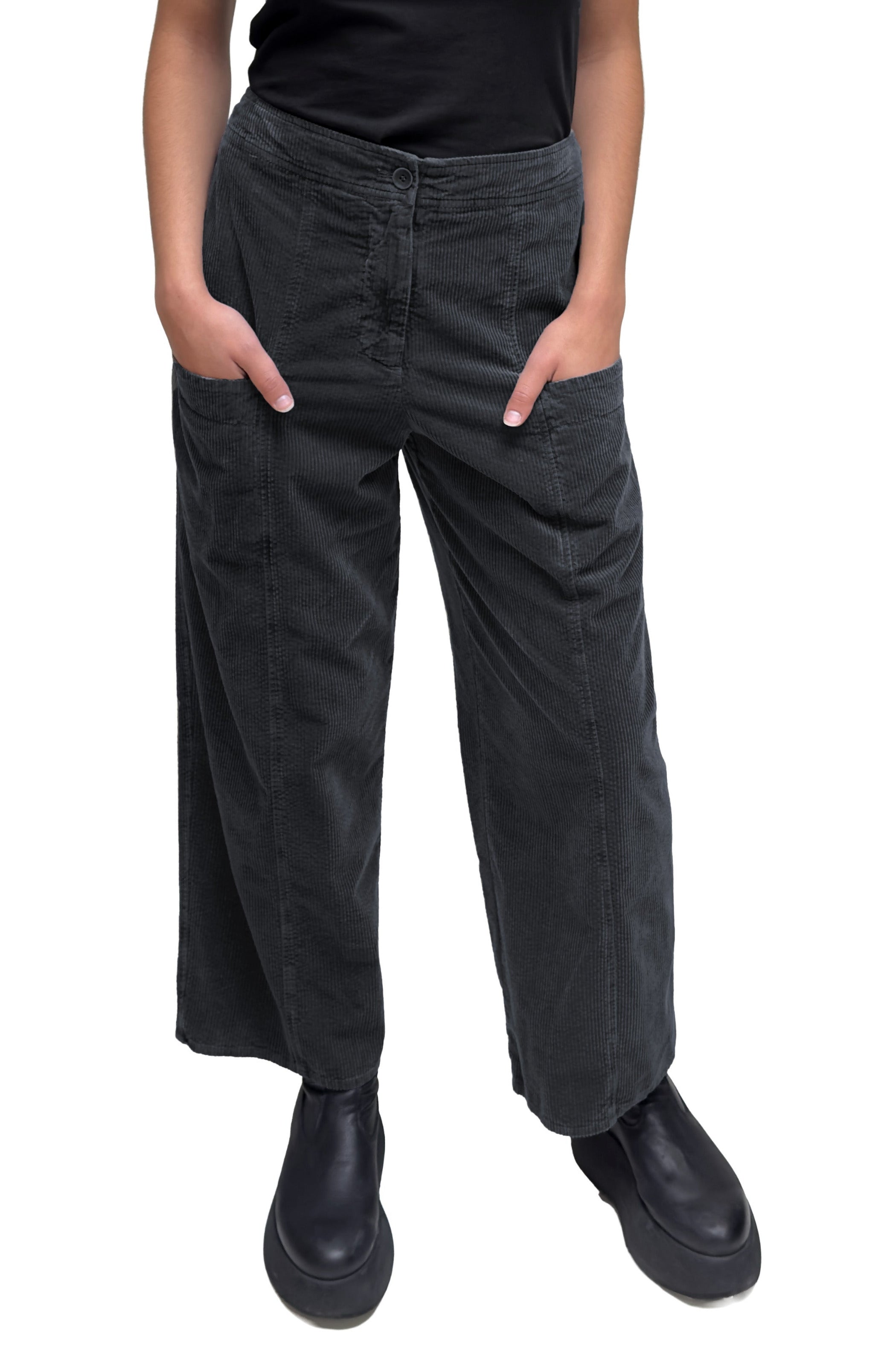 OSKA Wide Straight Corduroy Pant in Cadmium