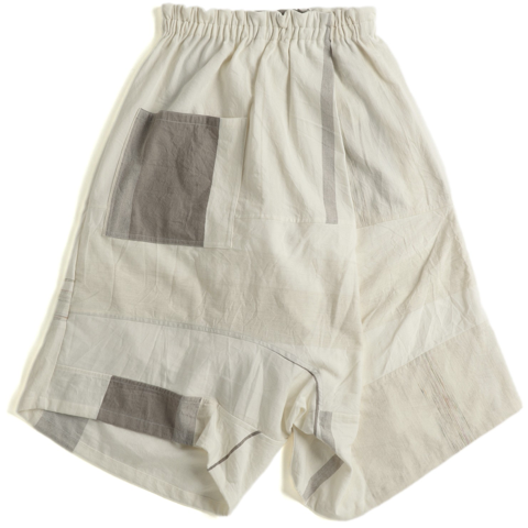 Tamaki Niime Drop Rise Cotton Pant - Ivory Paradise