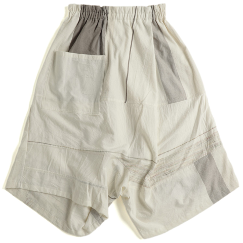 Tamaki Niime Drop Rise Cotton Pant - Ivory Paradise