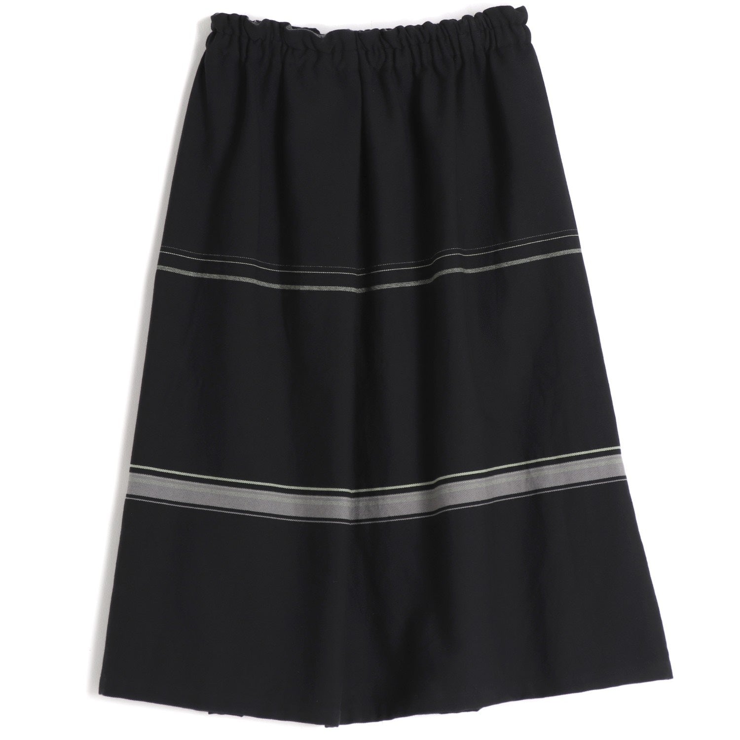 TAMAKI NIIME Gathered Skirt - Soft Stripes