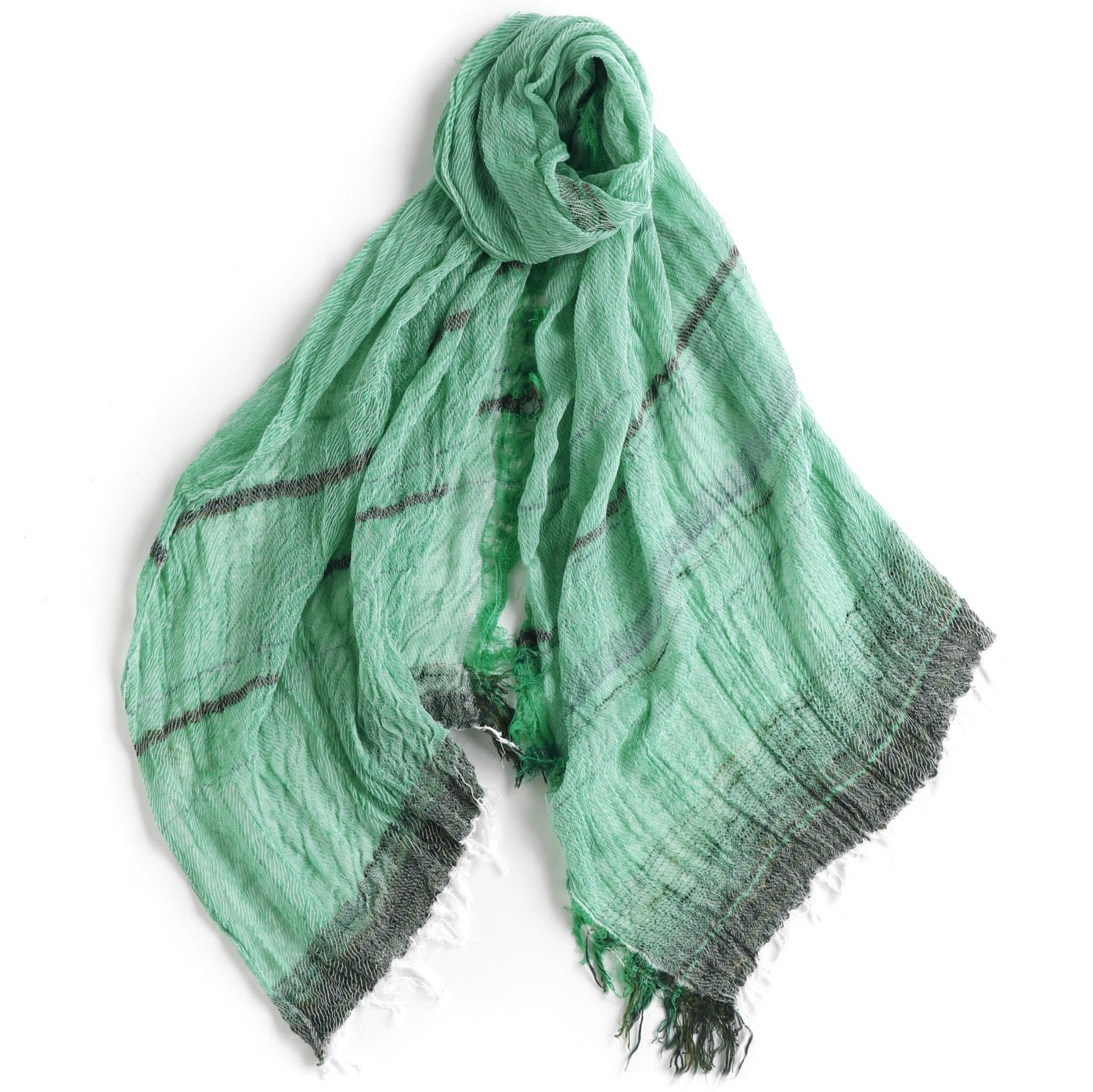 TAMAKI NIIME Medium Cotton-gauze scarf - Green Dreams