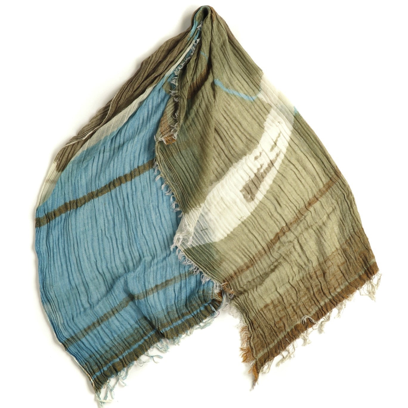 TAMAKI NIIME Medium Cotton-gauze Scarf with Print - Hidden Lakes