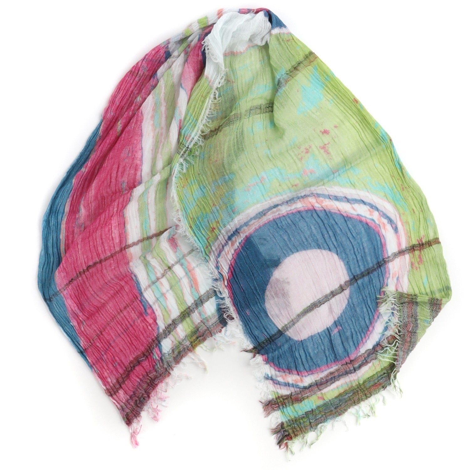 TAMAKI NIIME Medium Cotton-gauze Scarf with Print - Summer Bouquet
