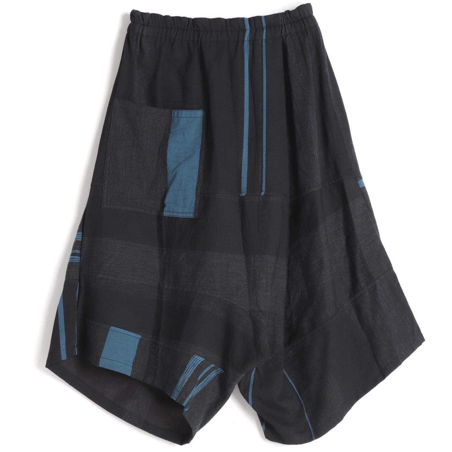 Tamaki Niime Drop Rise Cotton Pant - Striped Planet