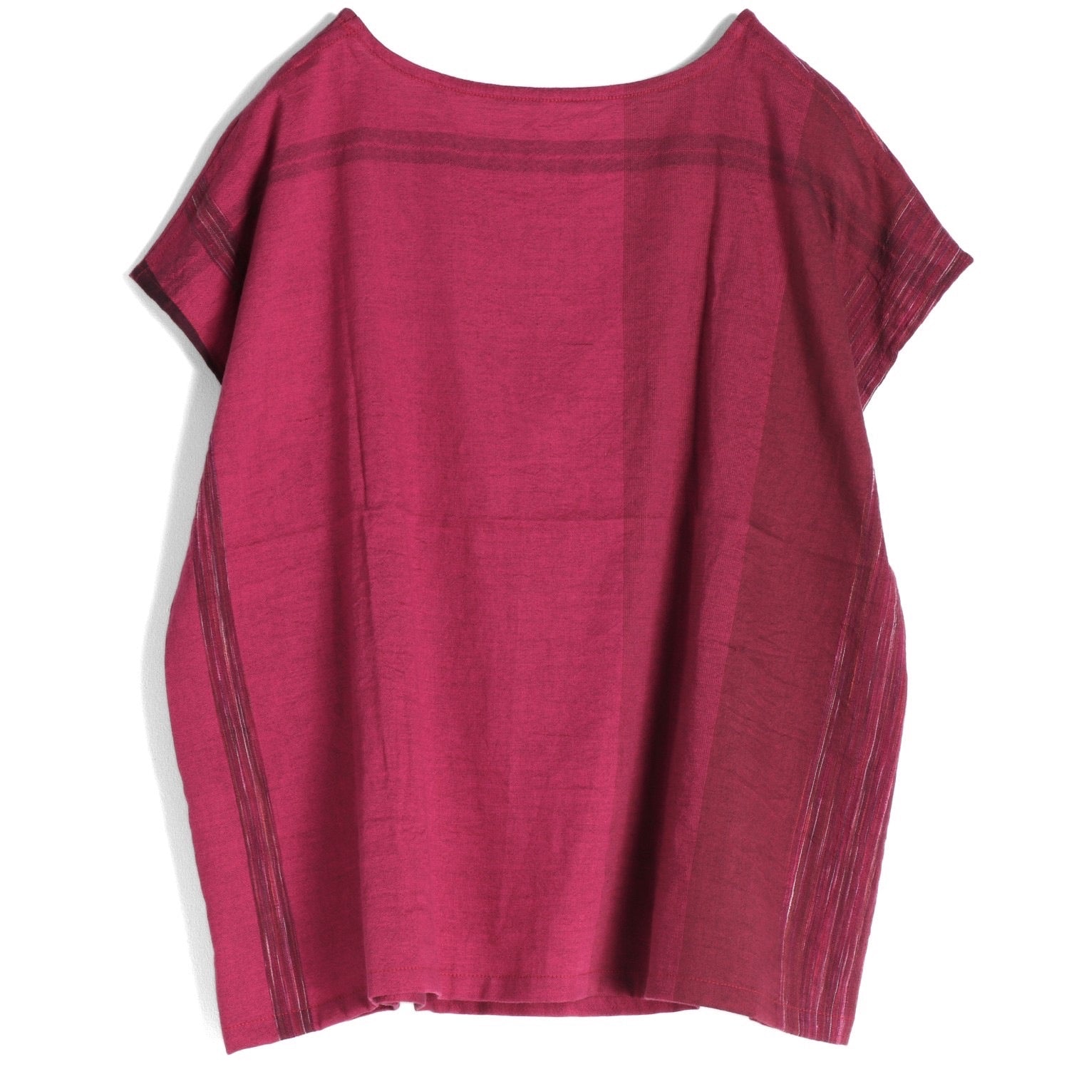 Tamaki Niime Striped Cap Sleeve Top - Midnight Petal