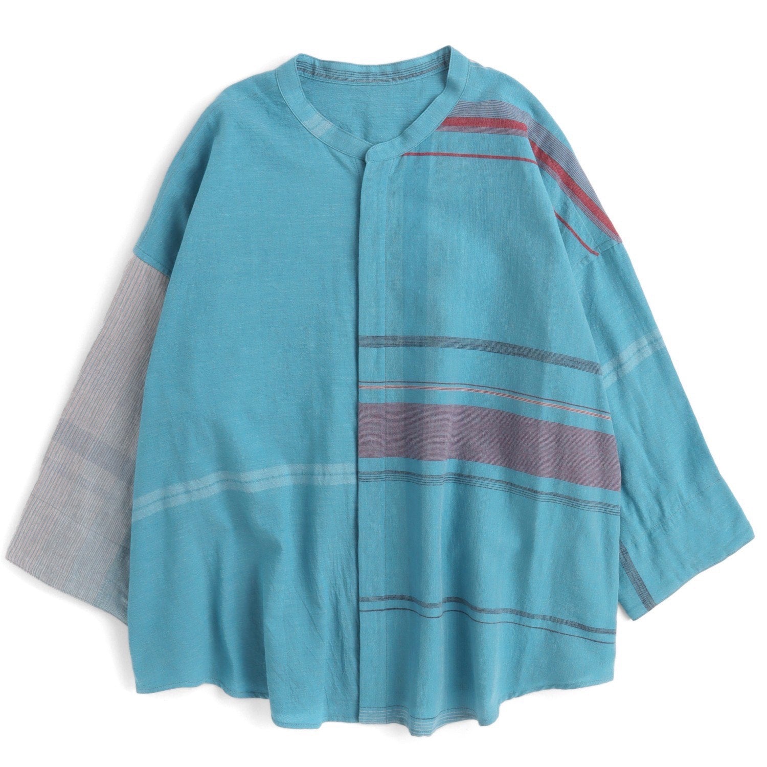 Tamaki Niime Mandarin Collared Shirt - Summer Solstice