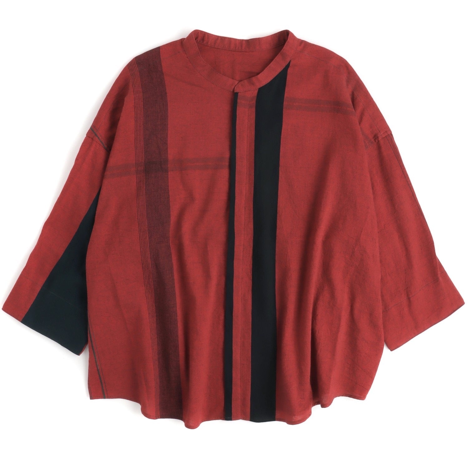 Tamaki Niime Mandarin Collared Shirt - Drama Queen